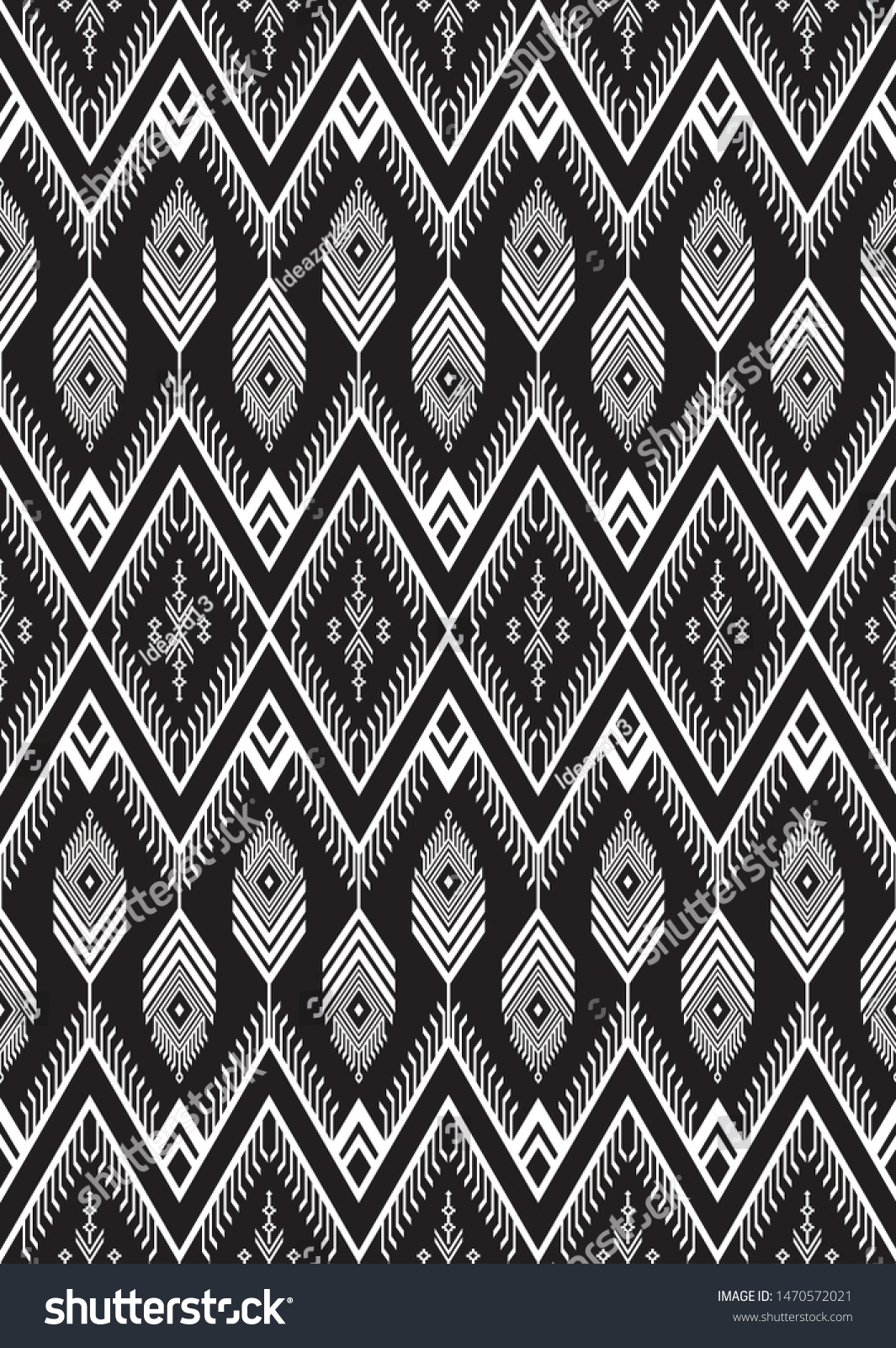 Abstract Seamless Pattern Ornamental Pattern Design Stock Vector ...