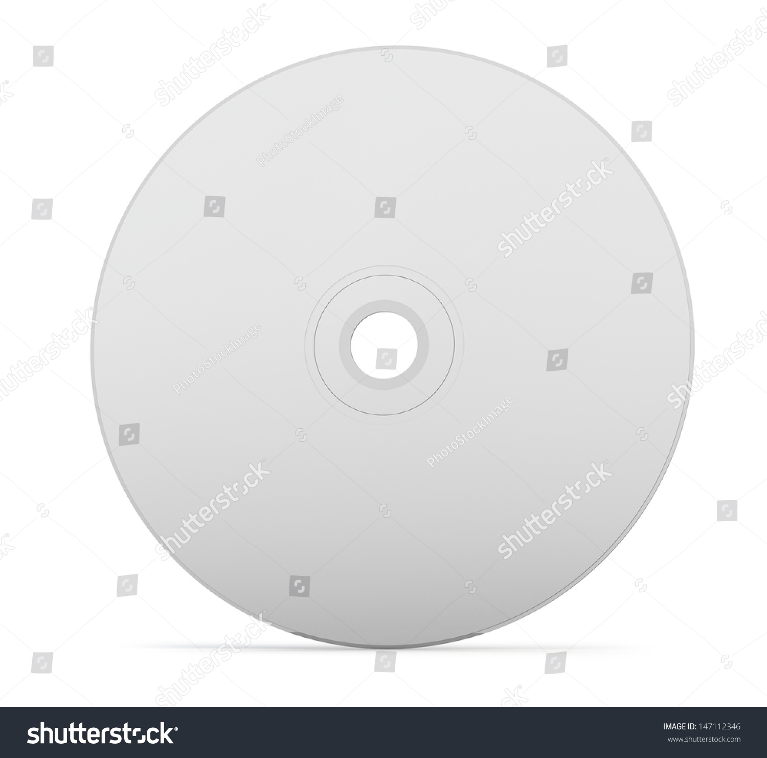 Blank Cd Dvd On White Background Stock Illustration 147112346 ...