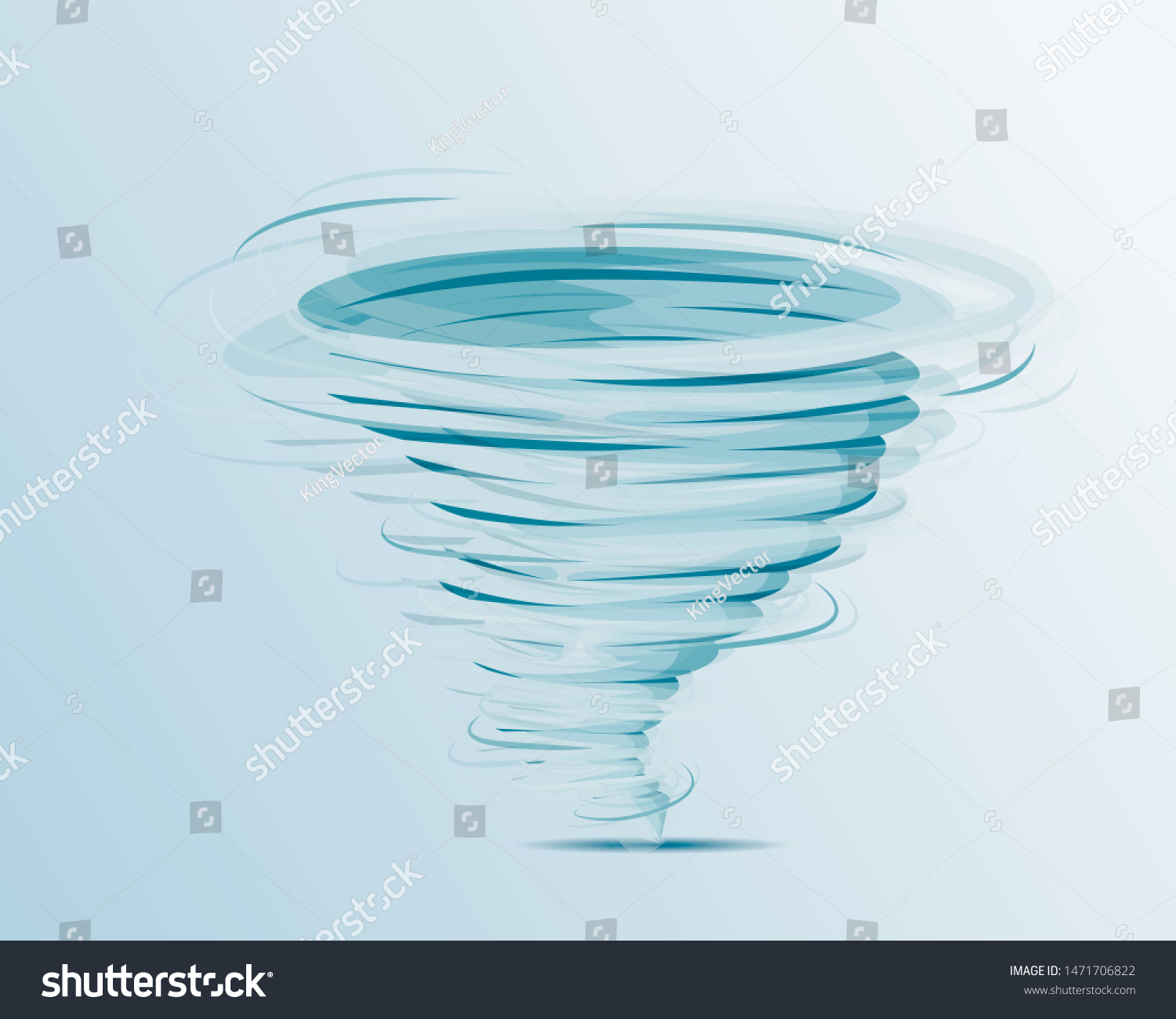 Tornado Hurricane On White Background Vector Stock Vector (Royalty Free ...