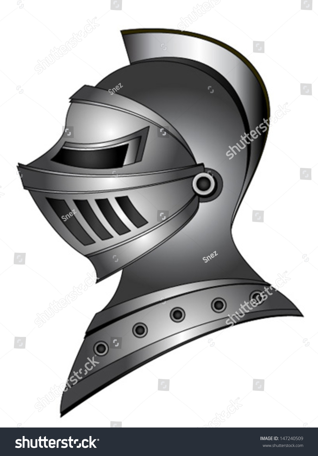 Геральдический шлем рыцаря
