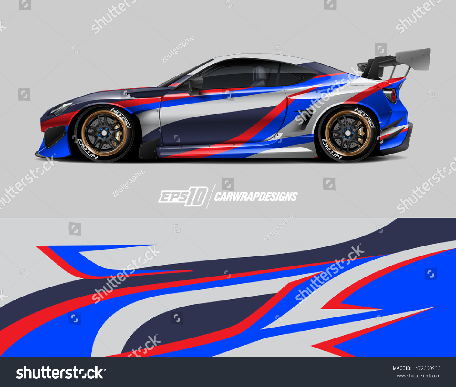 Car Wrap Decal Design Concept Abstract Stock Vector (Royalty Free ...