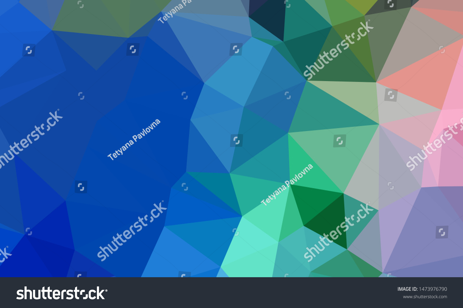 Vector Multicolor Geometric Background Triangles Triangulation Stock Vector Royalty Free 5177