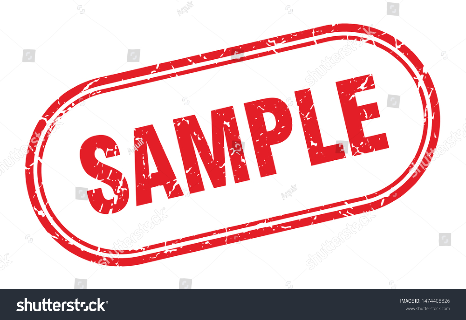 Sample Stamp Sample Square Grunge Sign Stock Vector (Royalty Free ...