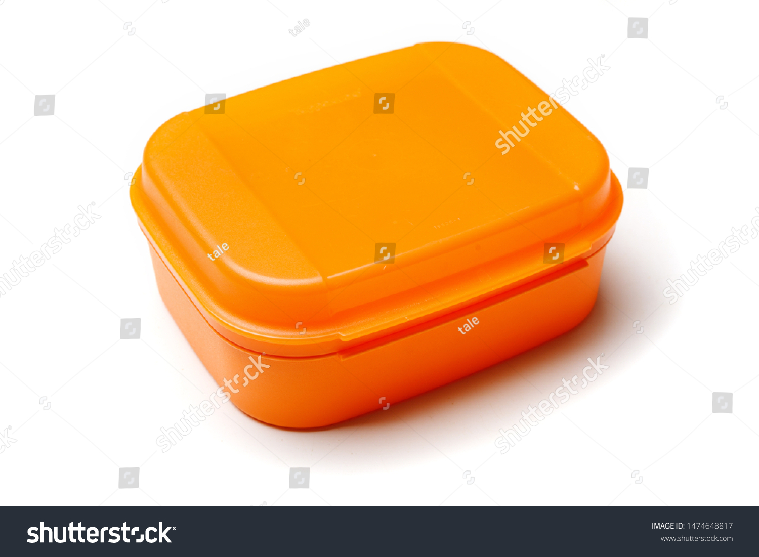 Orange Plastic Food Container Isolated On Stock Photo 1474648817 ...