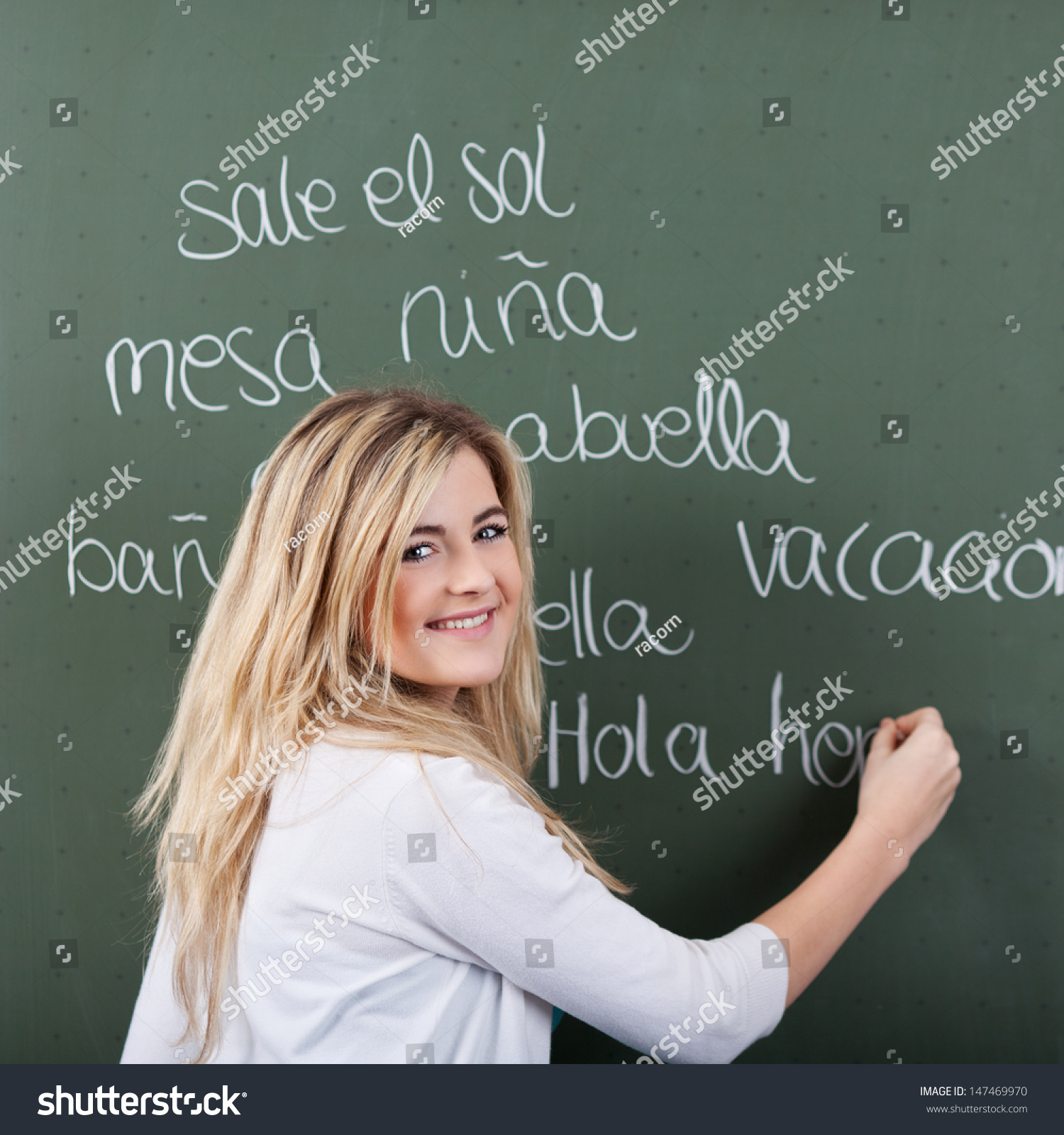 Happy Young Girl Student Spanish Class Stock Photo 147469970 | Shutterstock