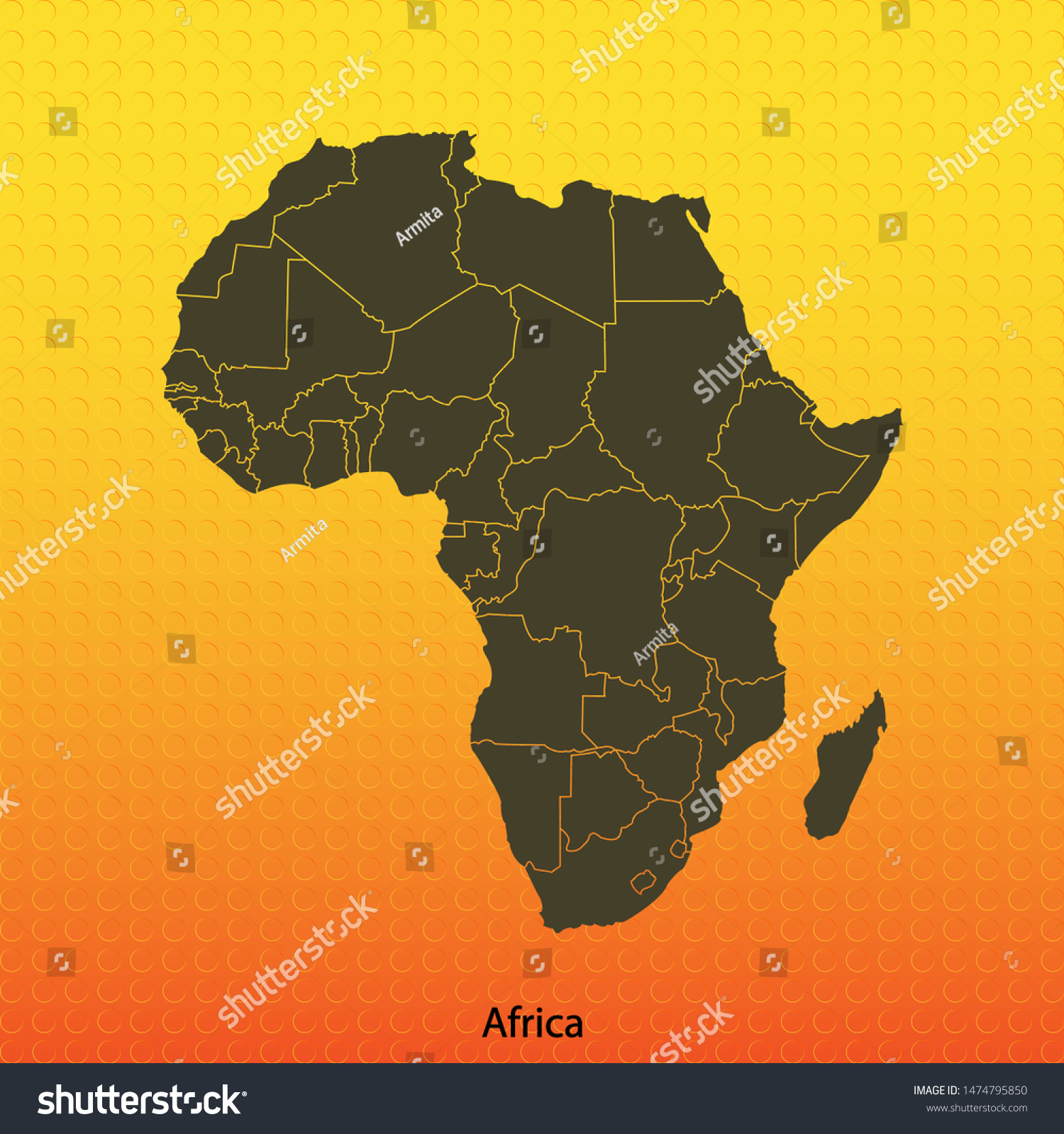 Map Africa Vector Illustration Stock Vector Royalty Free 1474795850 Shutterstock 5523