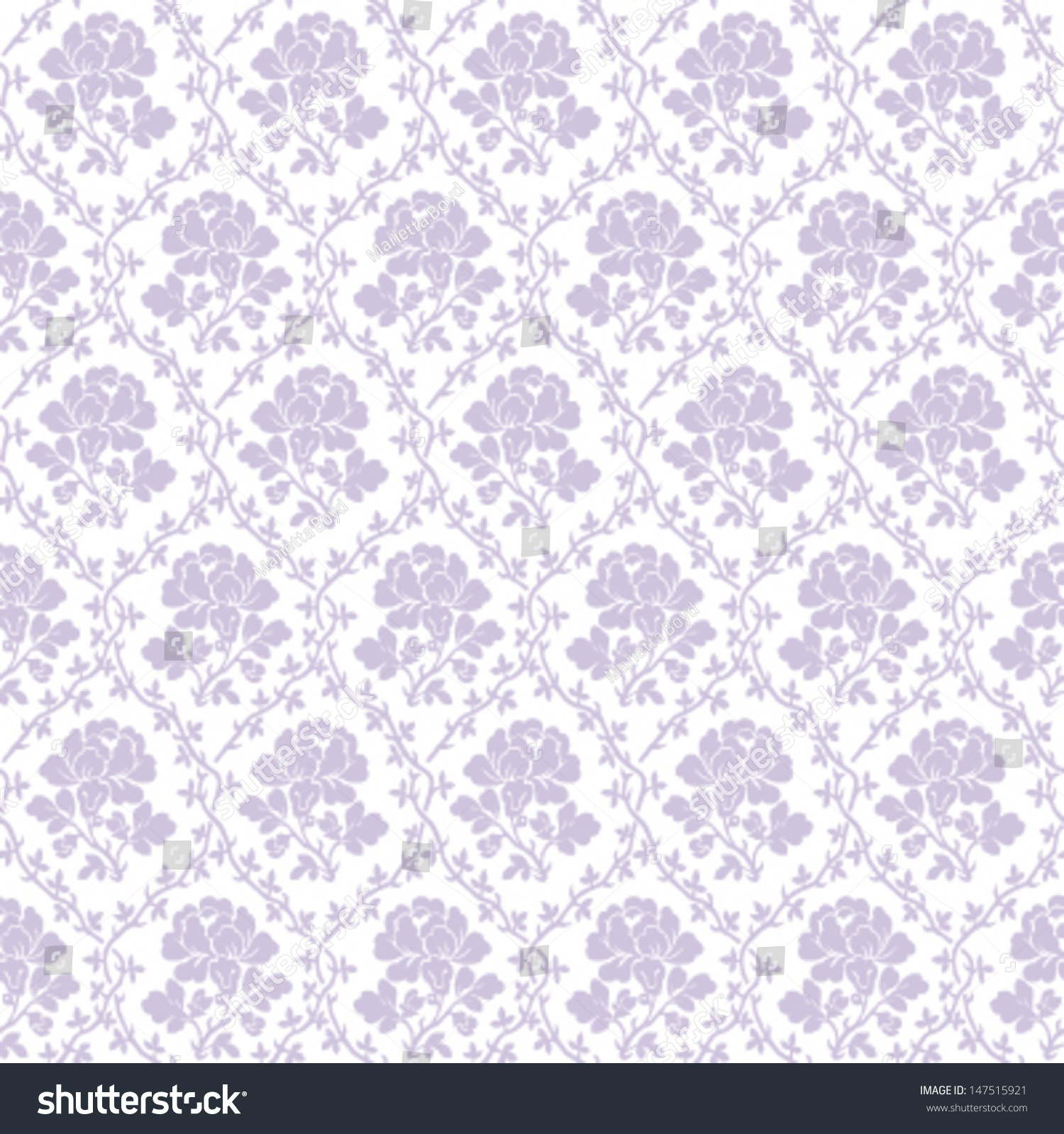 Victorian Rose Wallpaper Stock Vector (Royalty Free) 147515921 ...