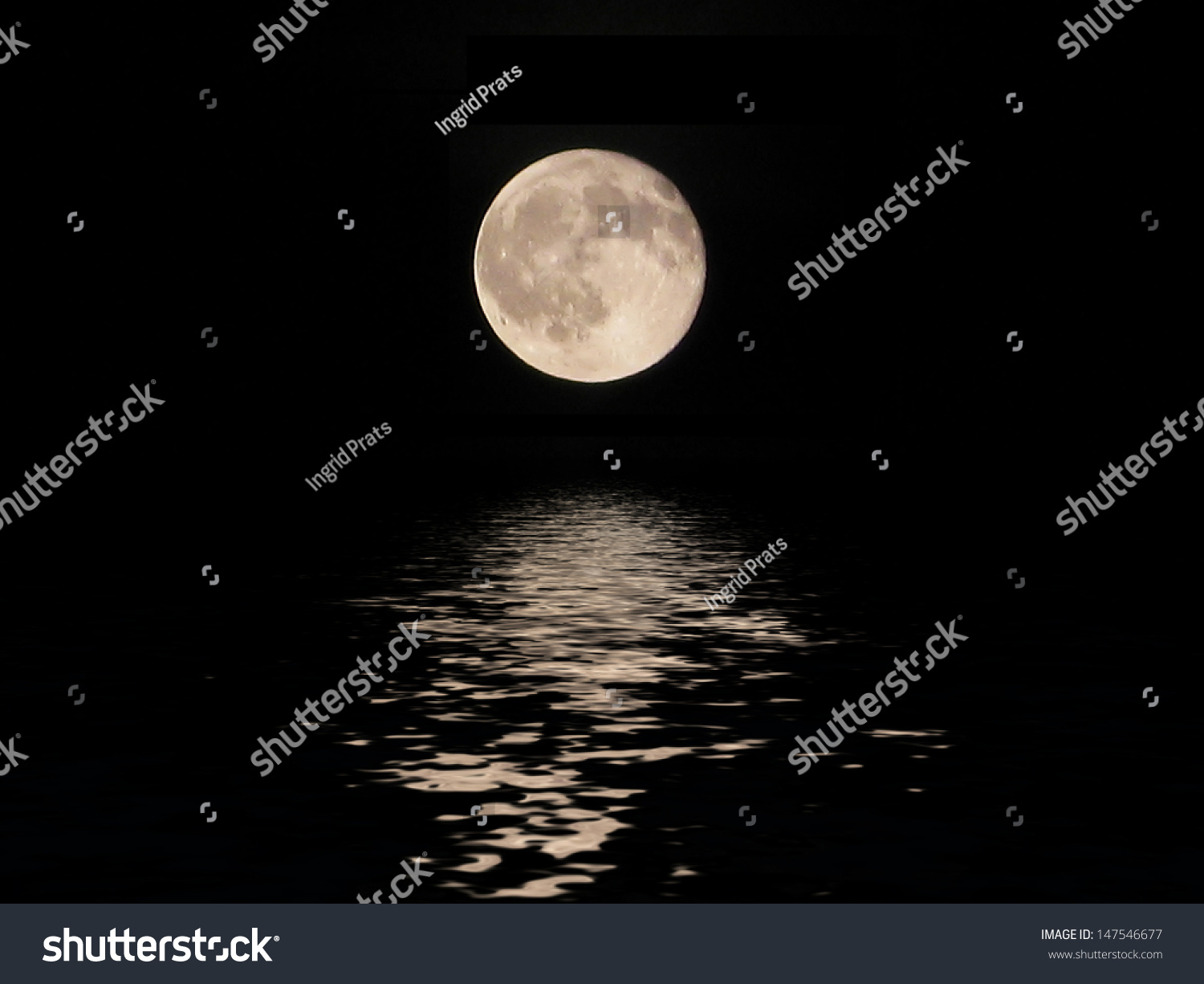 Moon Isolated Dark Sky Stock Photo 147546677 | Shutterstock