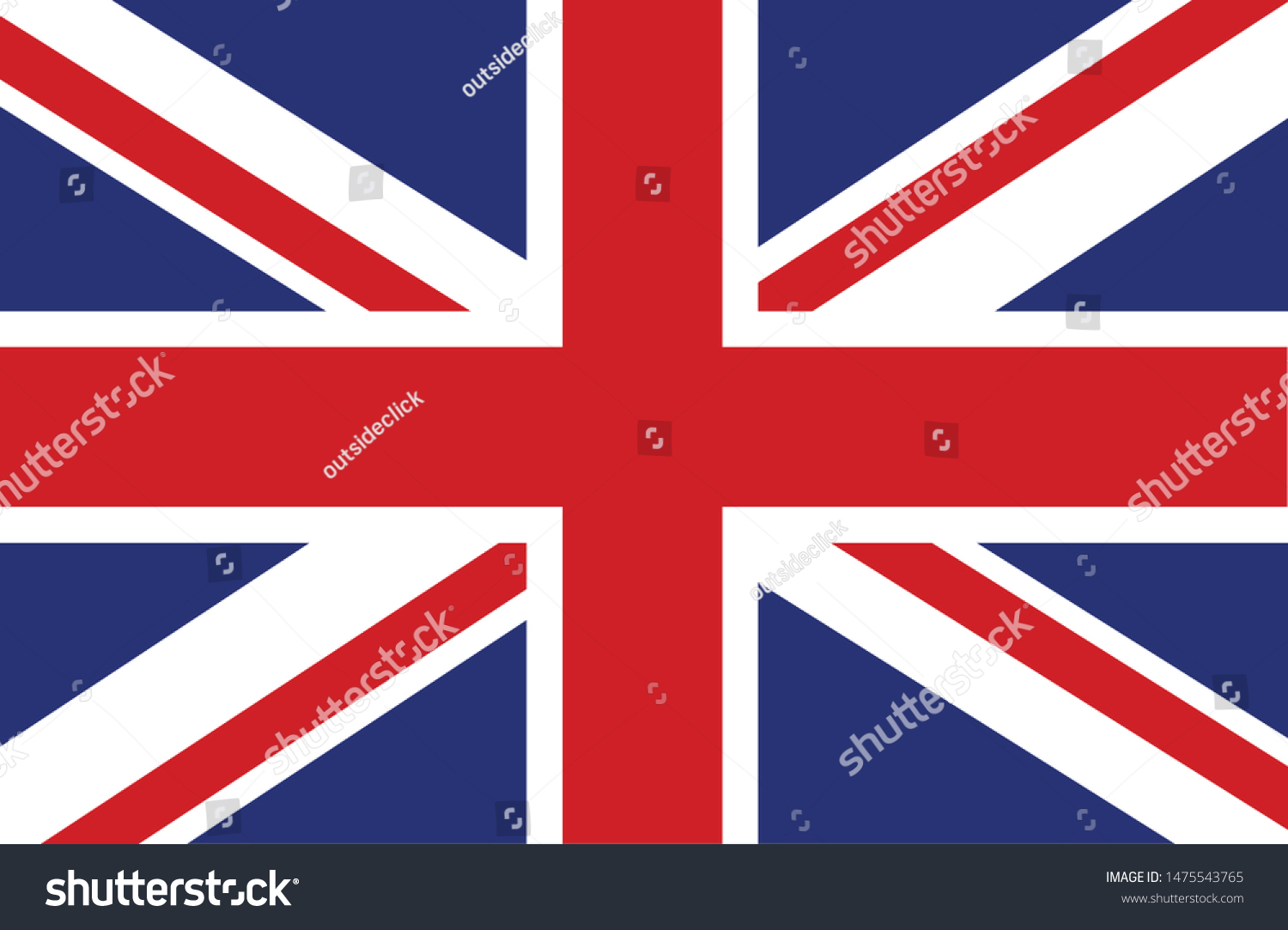 Bandeira Do Reino Unido United Kingdom Stock Vector (Royalty Free ...