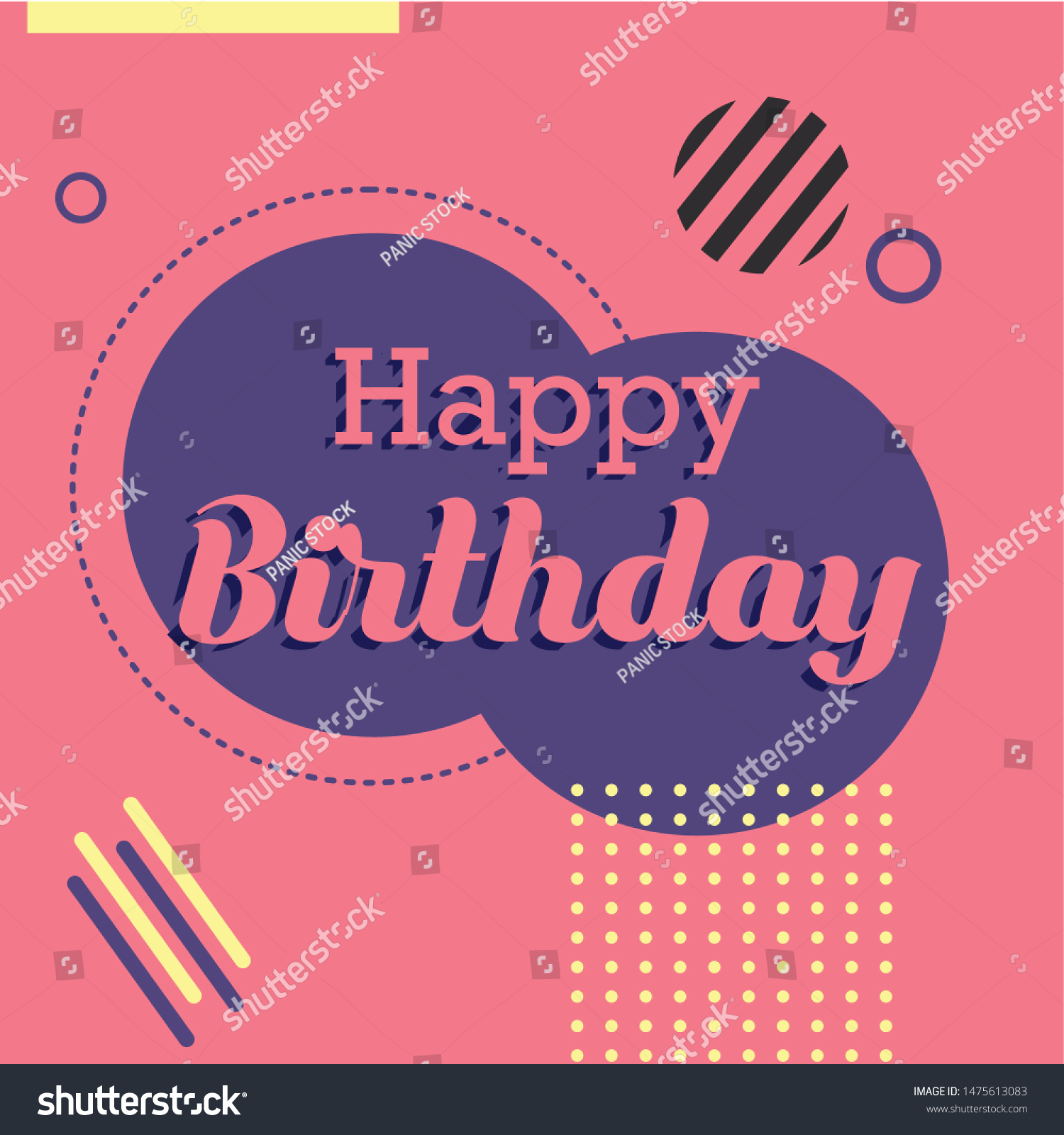 Happy Birthday Lettering Text Banner Vector Stock Vector Royalty Free 1475613083 Shutterstock 8114