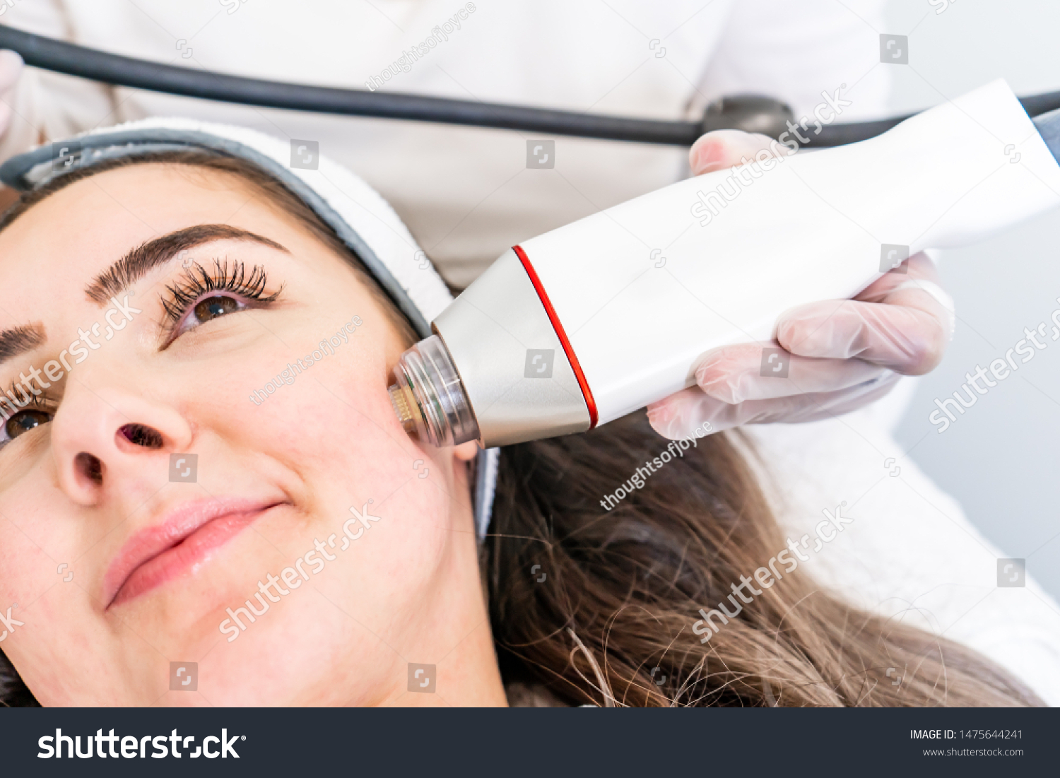 Radio Frequency Microneedling Machine Handpiece On Stock Photo ...