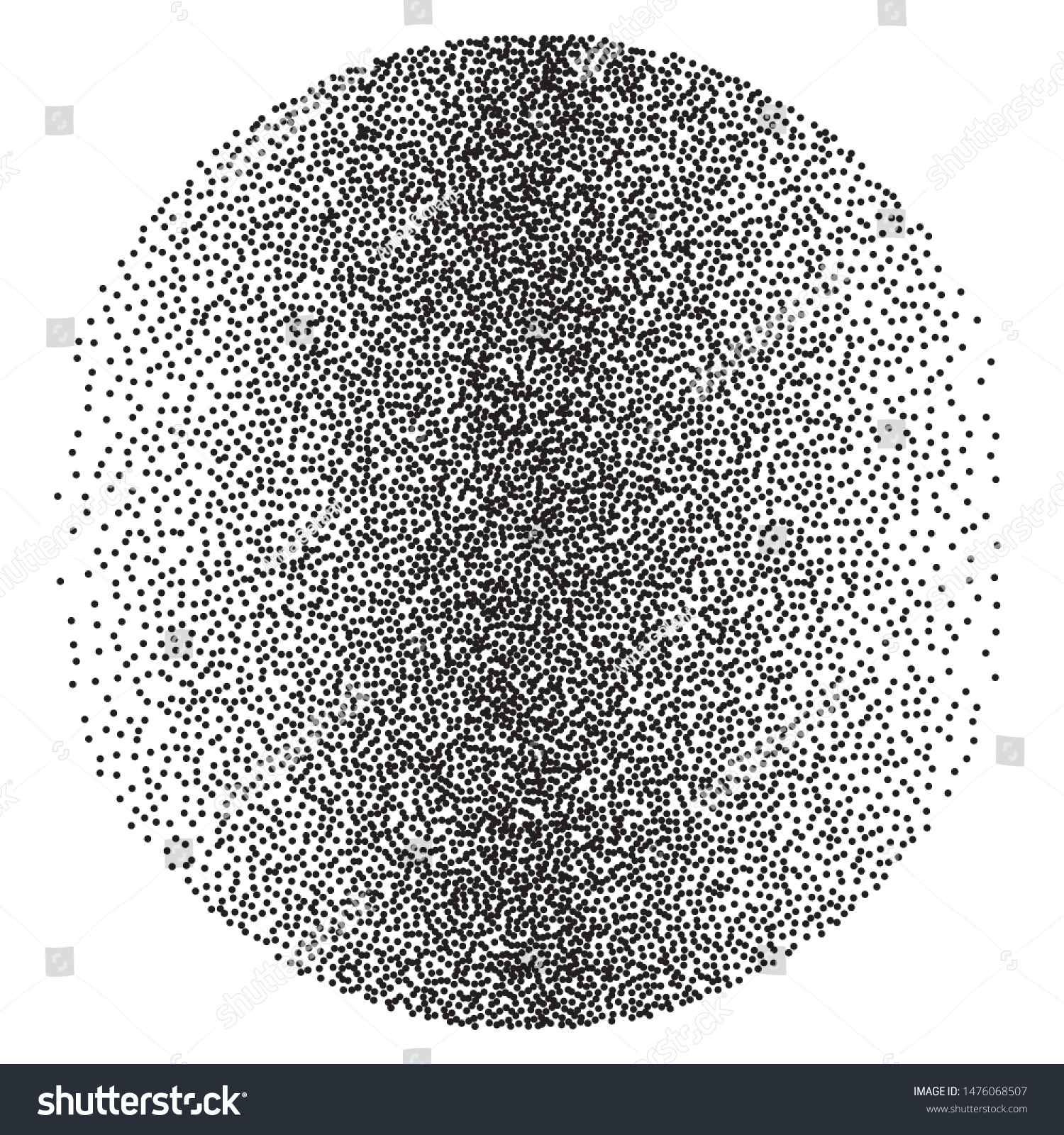 Random Halftone Pointillism Style Background Irregular Stock Vector ...