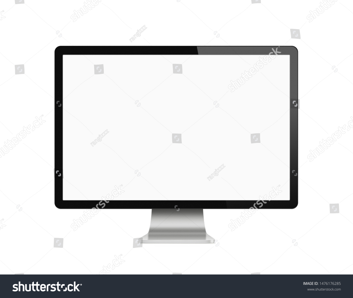 Blank Modern Computer Monitor Isolated On Stock Photo 1476176285 ...