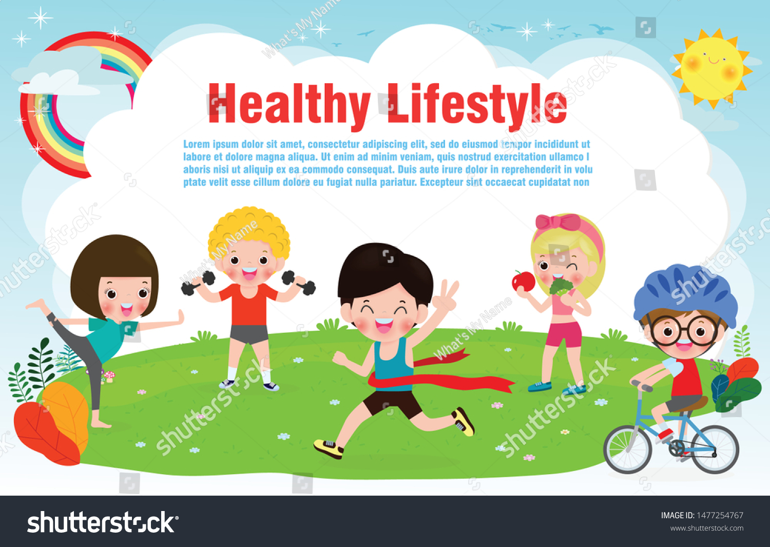 healthy lifestyle for kids images