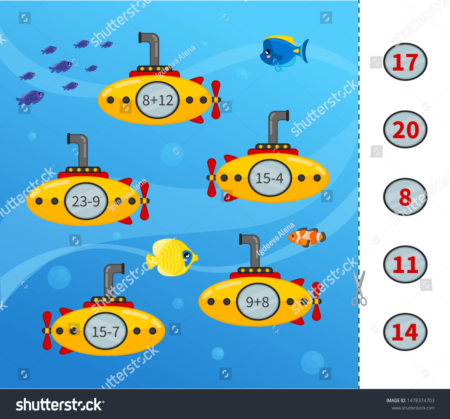 Counting Educational Children Game Math Kids Stock Vector Royalty Free Counting Educational Children Game Math Kids Stock Vector Royalty Free