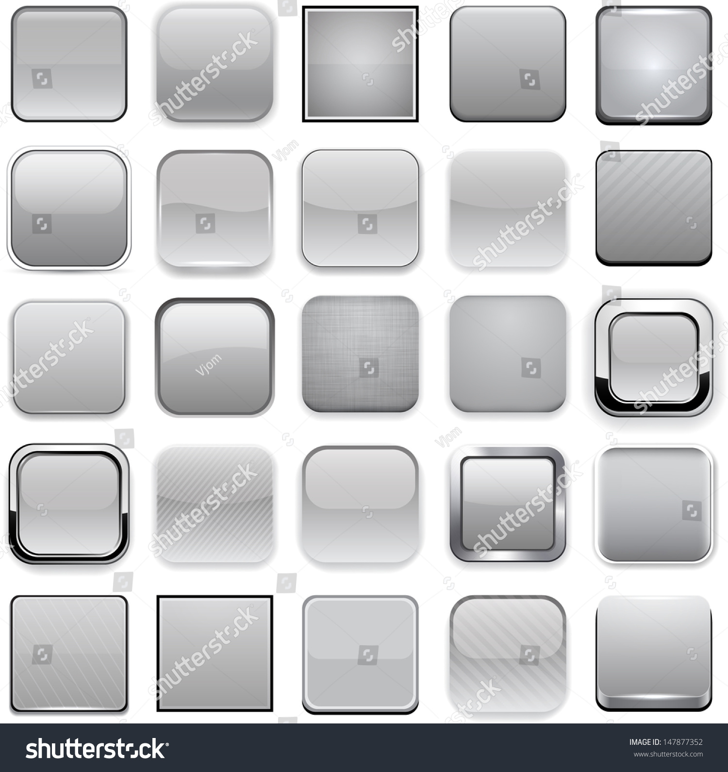 129,256 Grey Square Buttons Images, Stock Photos & Vectors | Shutterstock