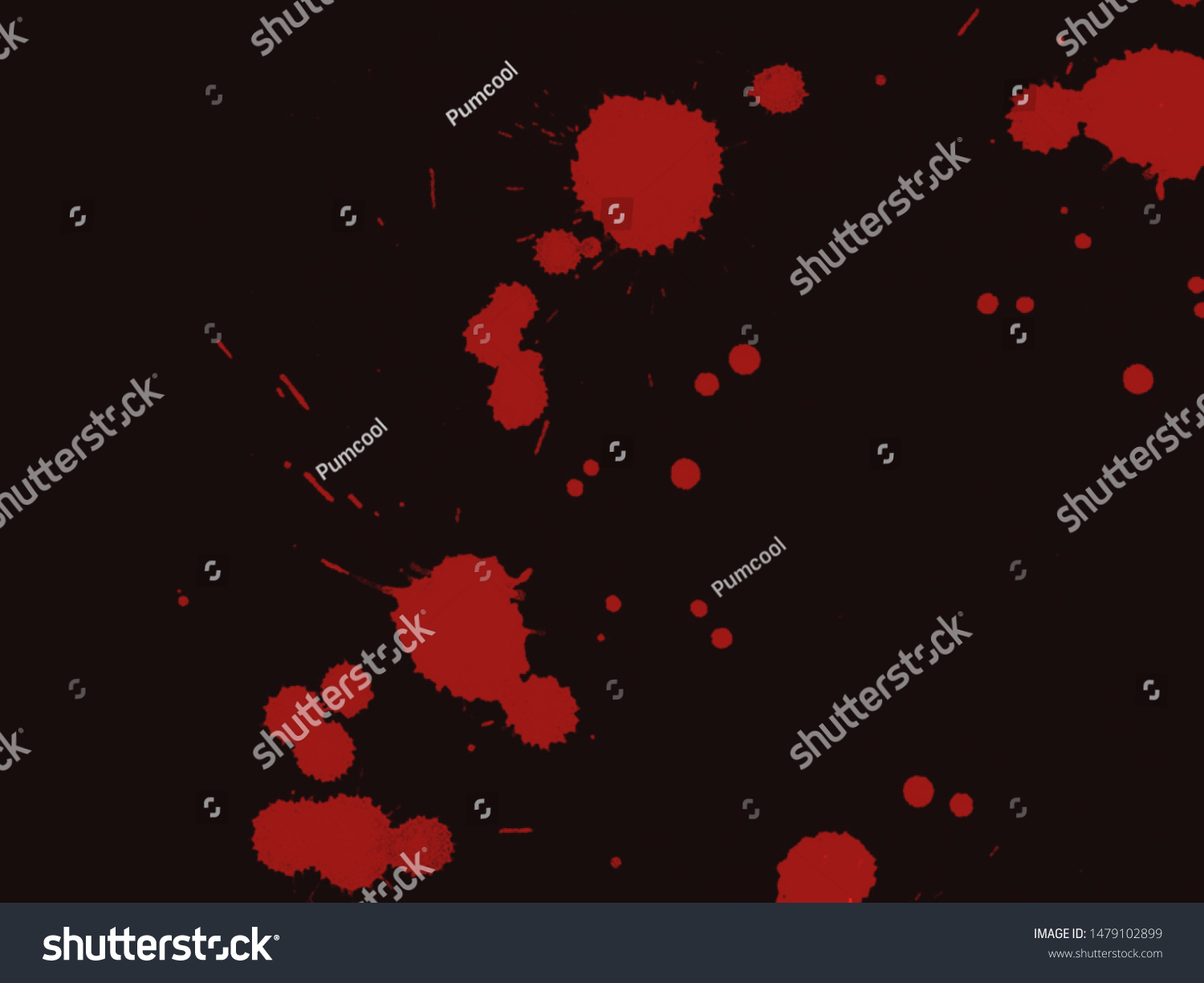 Dripping Blood Isolated On Black Background Stock Illustration ...