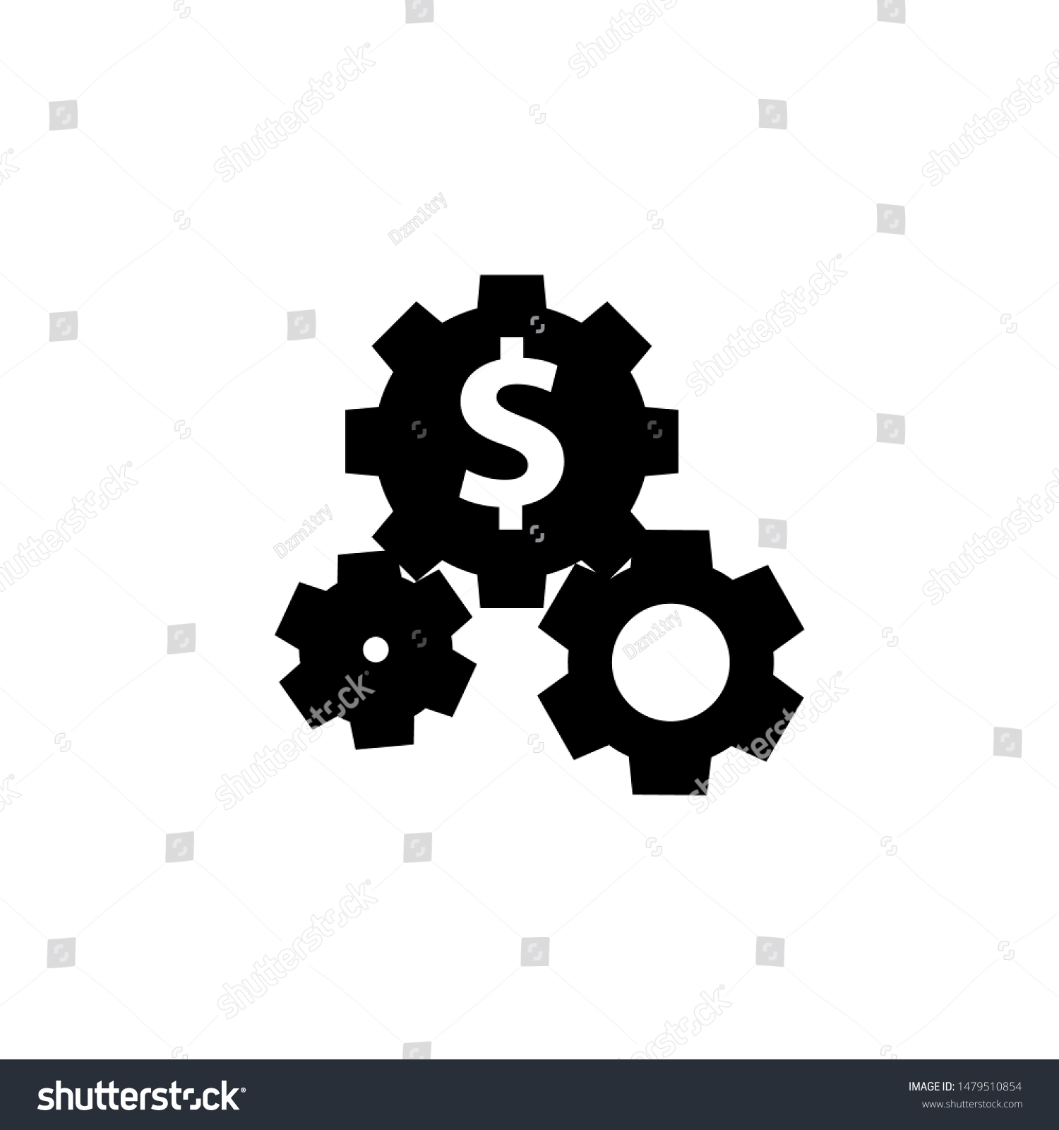 Cost Maintenance Silhouette Icon Clipart Image Stock Vector (Royalty ...