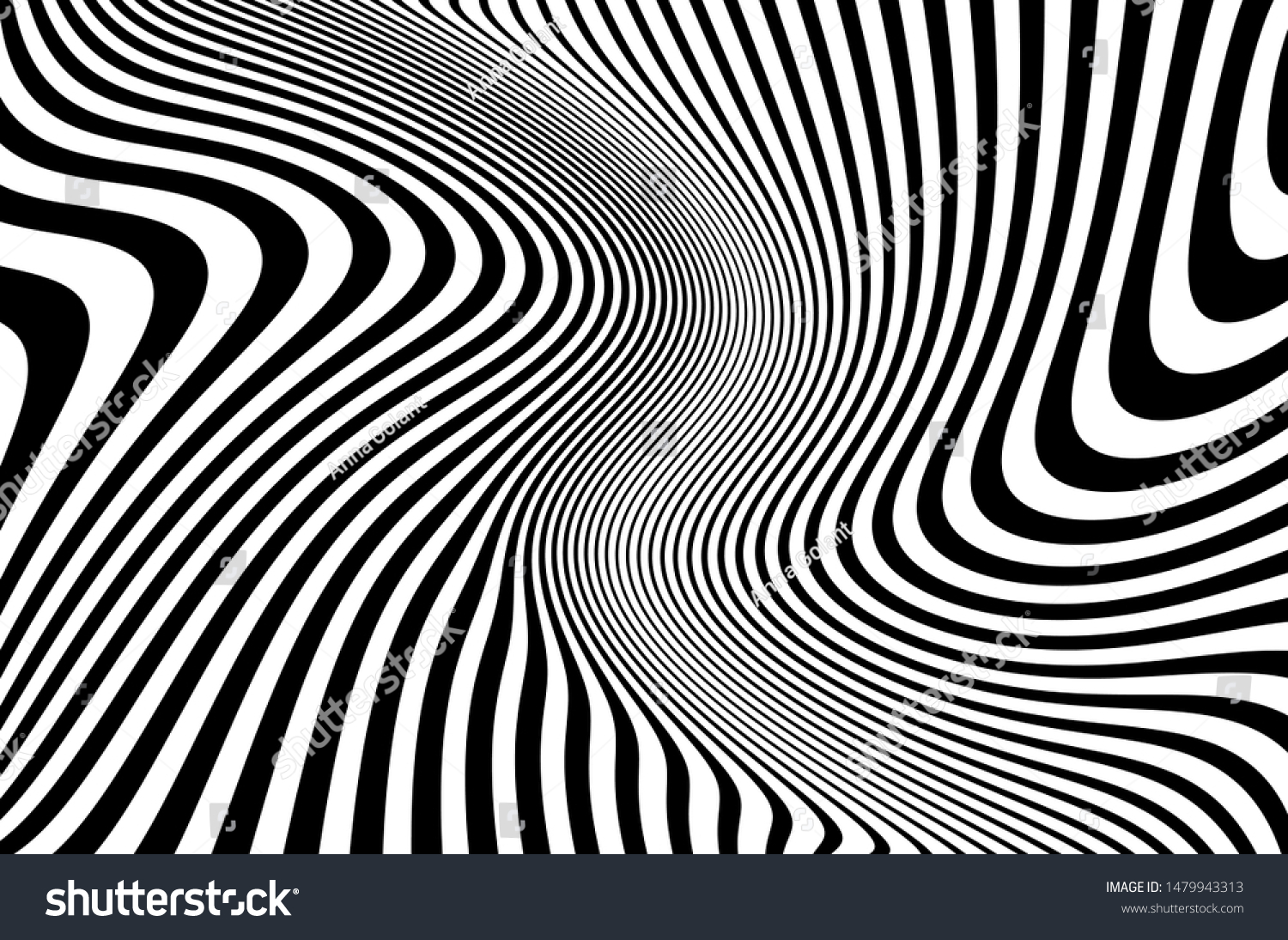 Psychedelic Lines Abstract Pattern Texture Wavy Stock Vector (Royalty ...