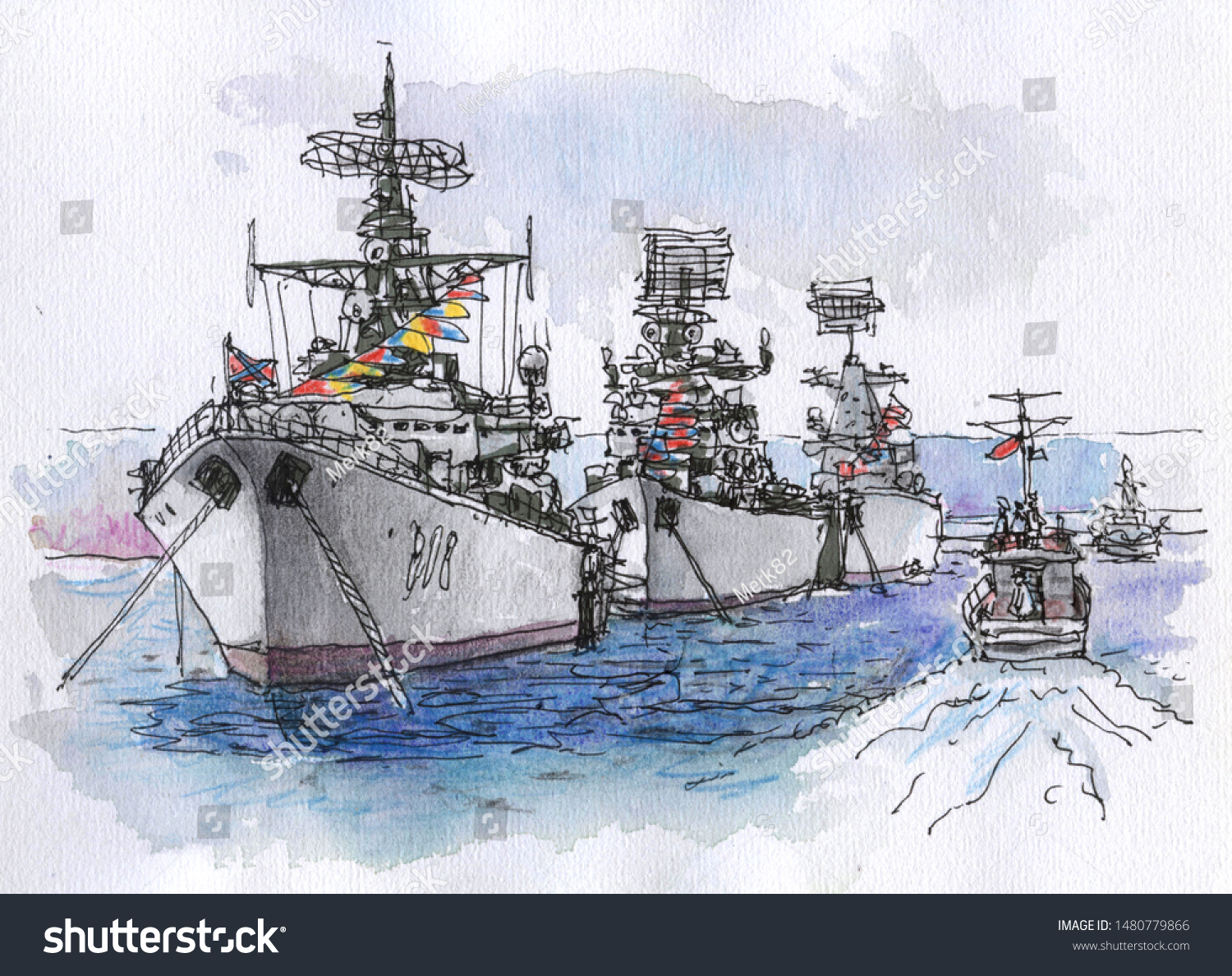 Российский флот рисунок