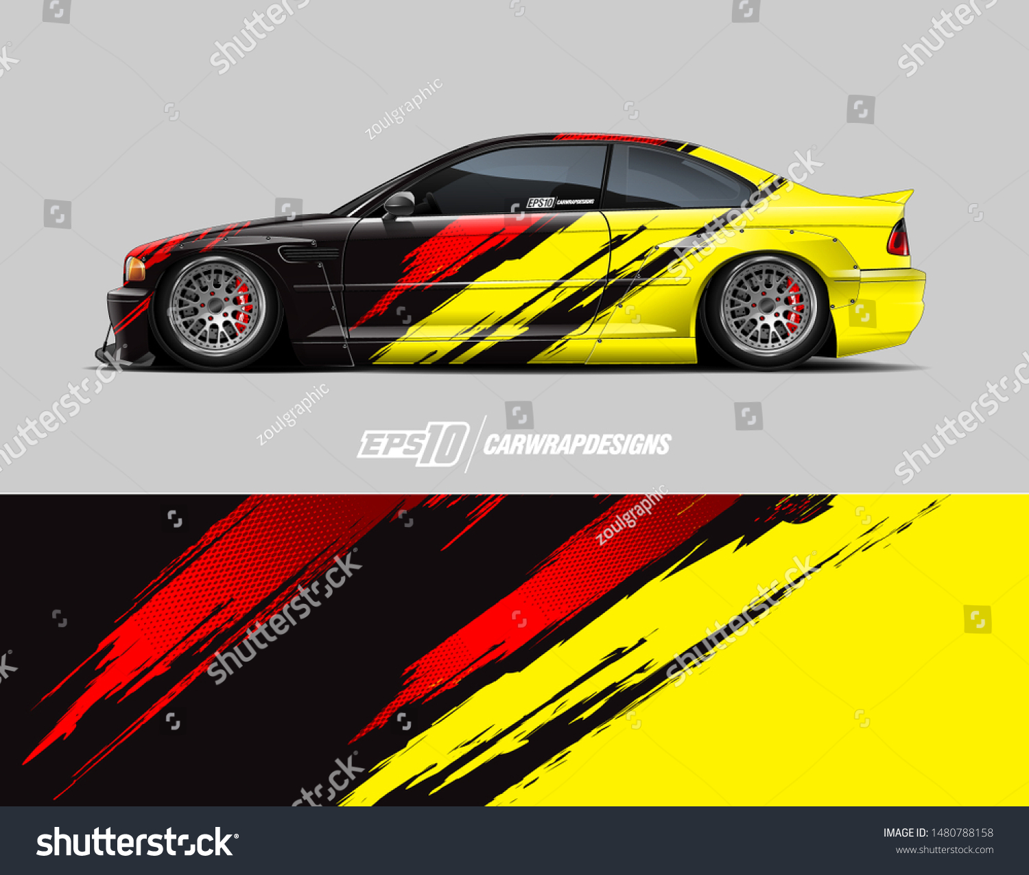 Car Wrap Decal Design Concept Abstract Stock Vector (Royalty Free ...