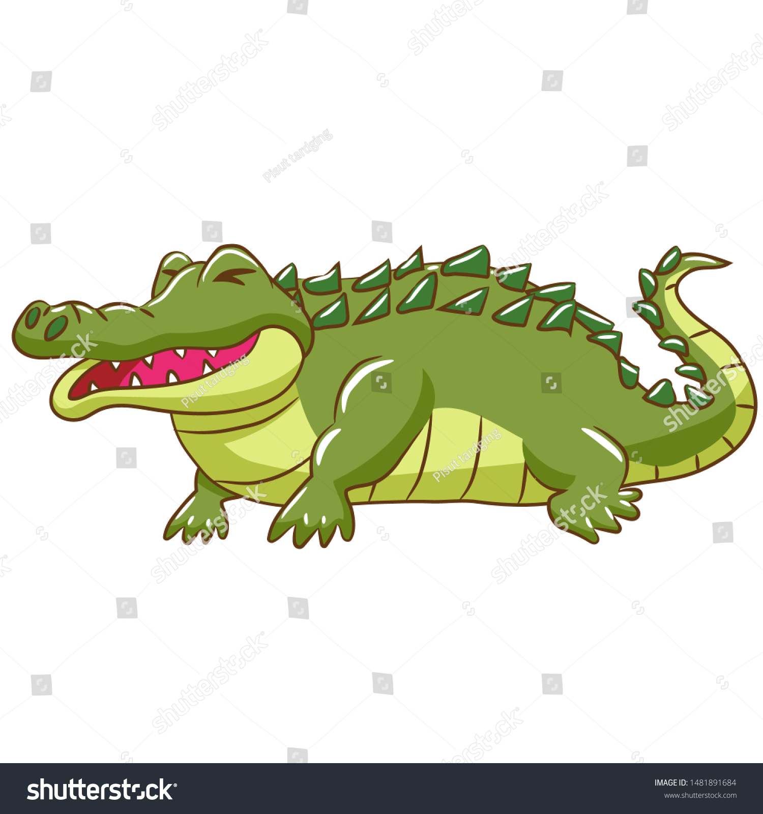 Crocodile Vector Graphic Clipart Design Stock Vector (Royalty Free ...