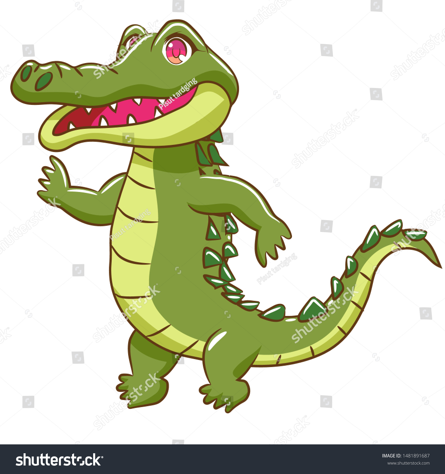 Crocodile Vector Graphic Clipart Design Stock Vector (Royalty Free ...