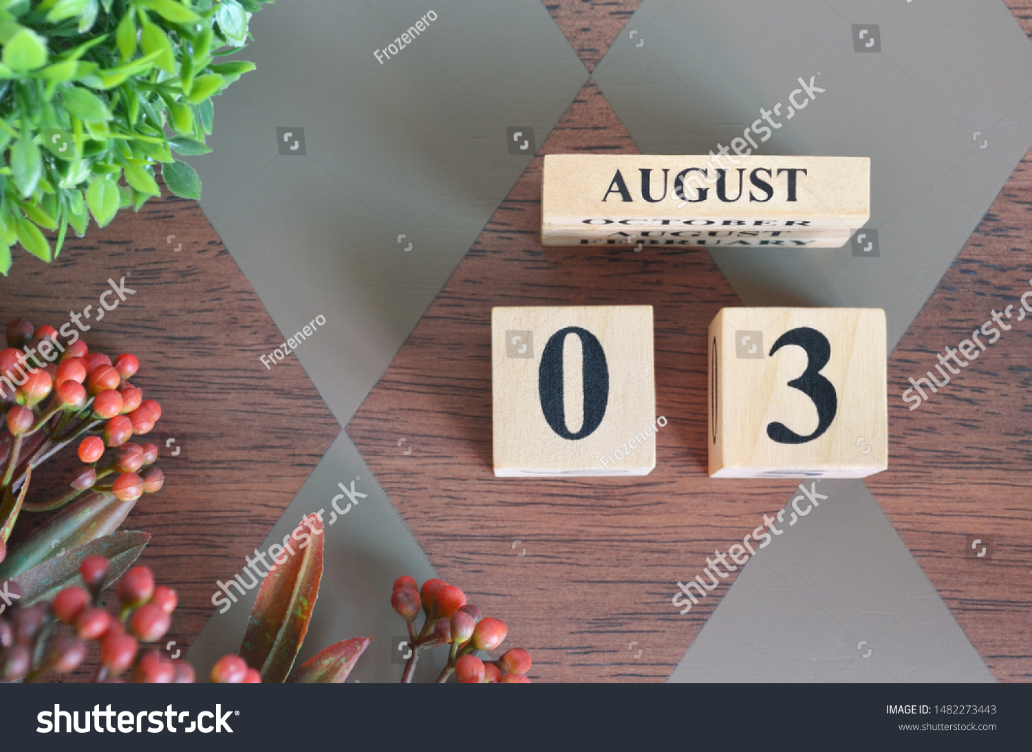 August 3 Date August Month Number Stock Photo 1482273443 Shutterstock