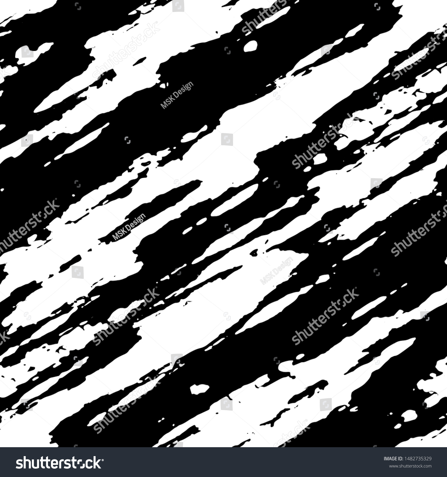 Seamless Black White Lines Pattern Vector Stock Vector (Royalty Free ...