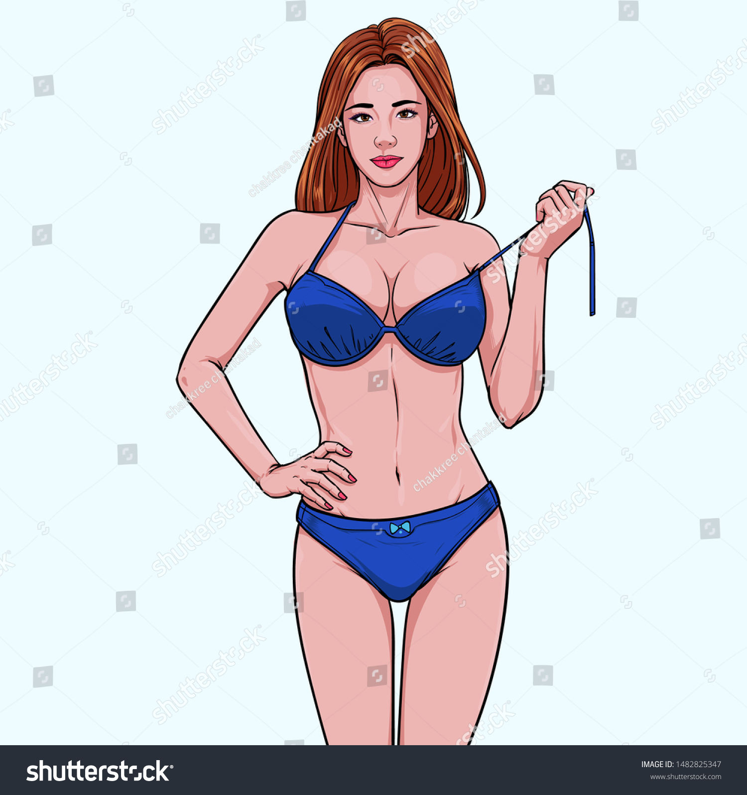 Premium Vector  Sexy beautiful sportswoman fit girl model with gorgeous  fitness body shape eating organic fruits and