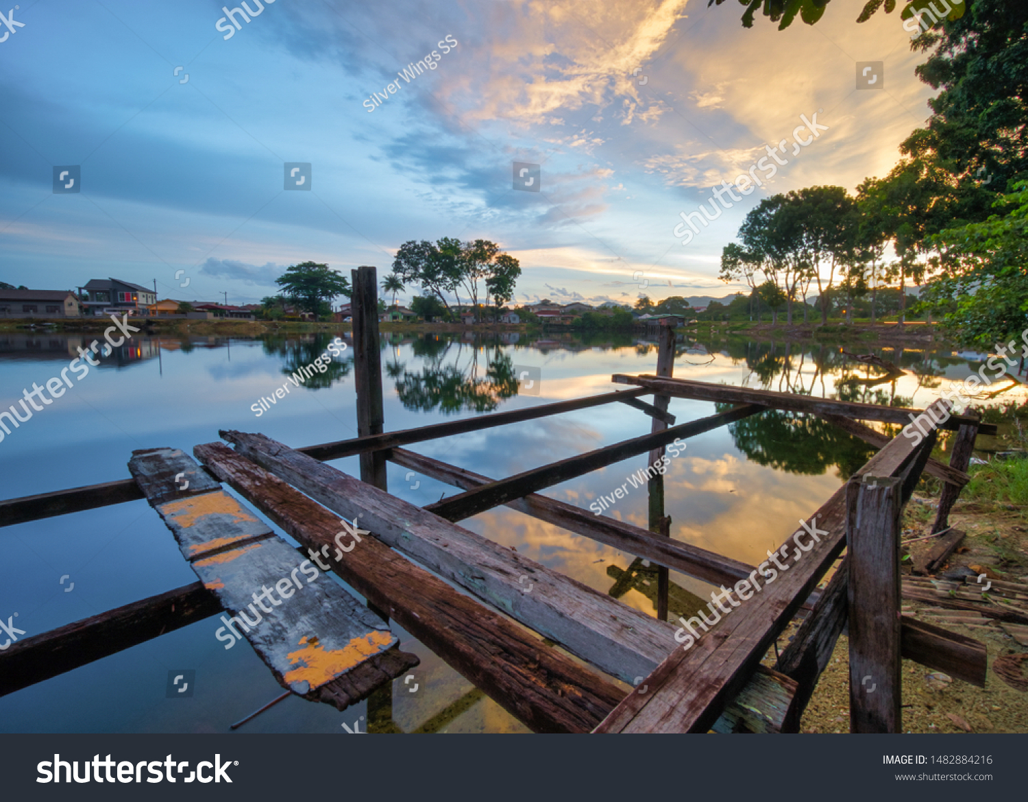 Beautiful Sunset Kampung Temiang Ipoh Malaysia库存照片1482884216  Shutterstock