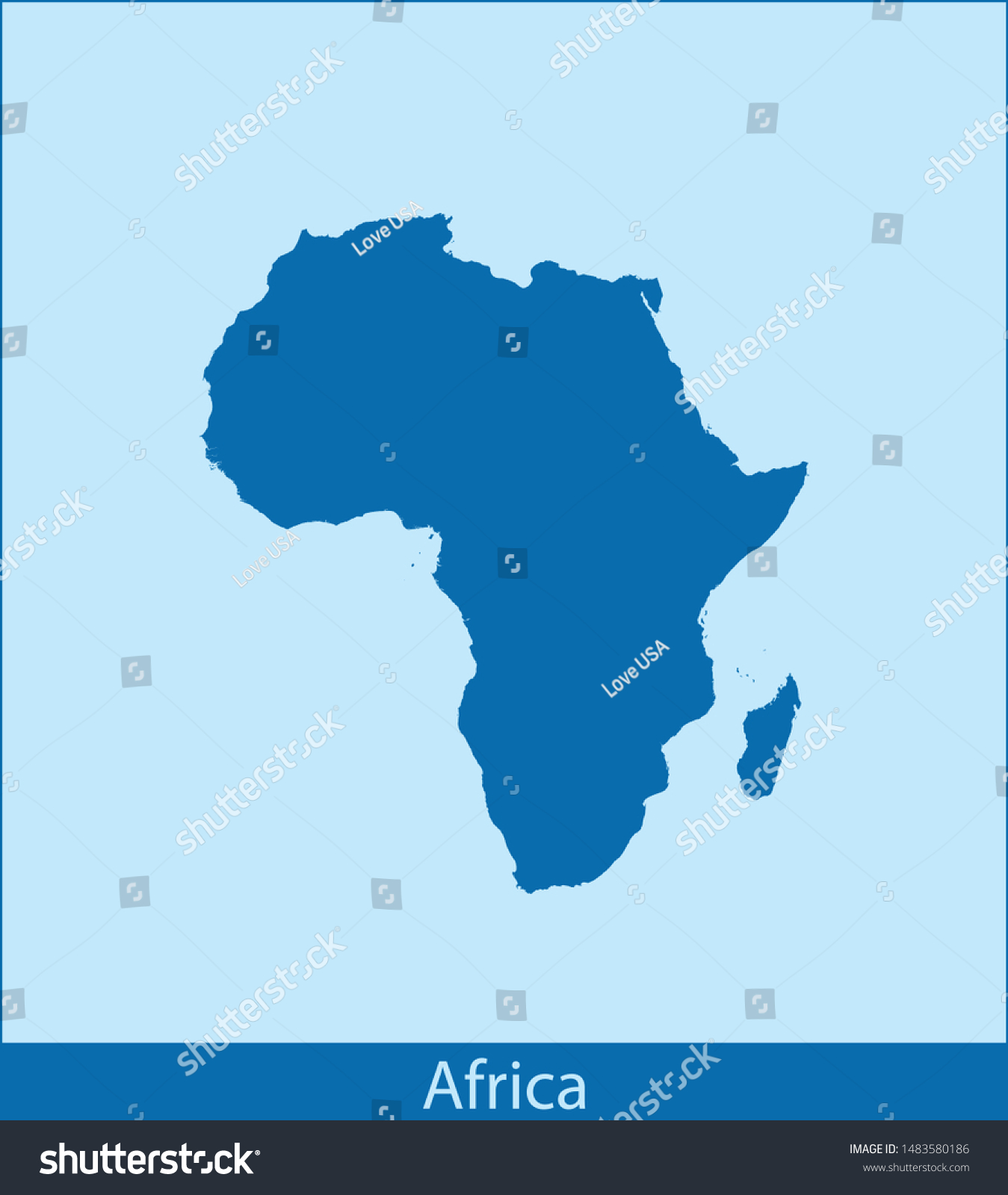 Illustration Vector Map Africa Stock Vector Royalty Free 1483580186 Shutterstock 2582