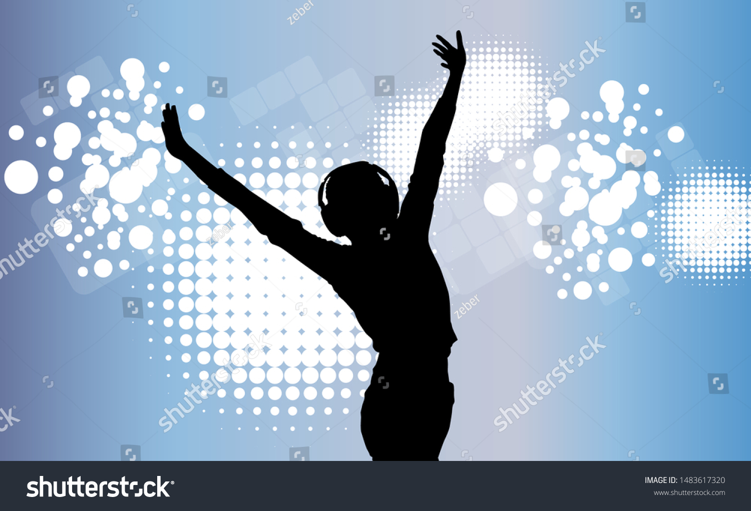 Party Background Dancing People Vector Illustration Stock Vector ...