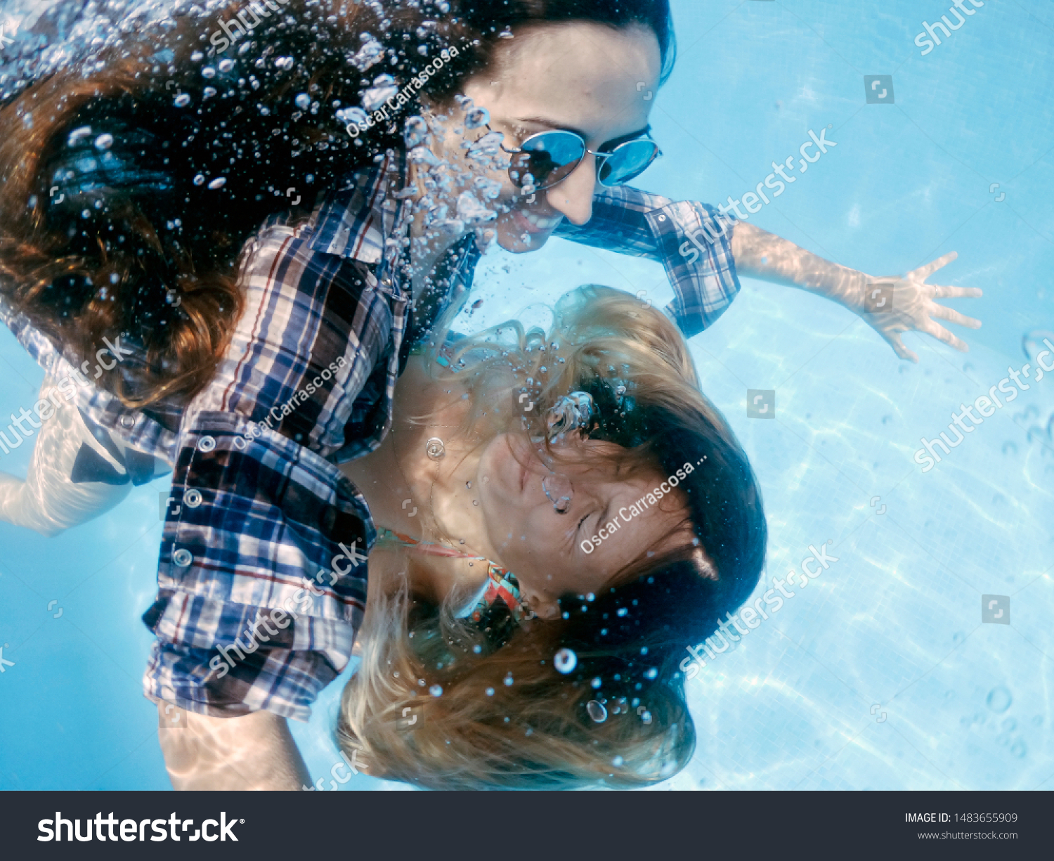 Lesbian At Pool