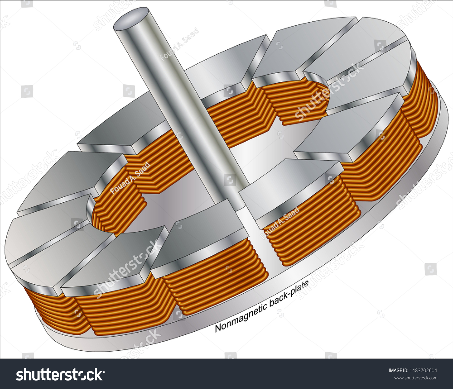 Magnetic Field Transverse Axialflux Stock Vector (Royalty Free ...