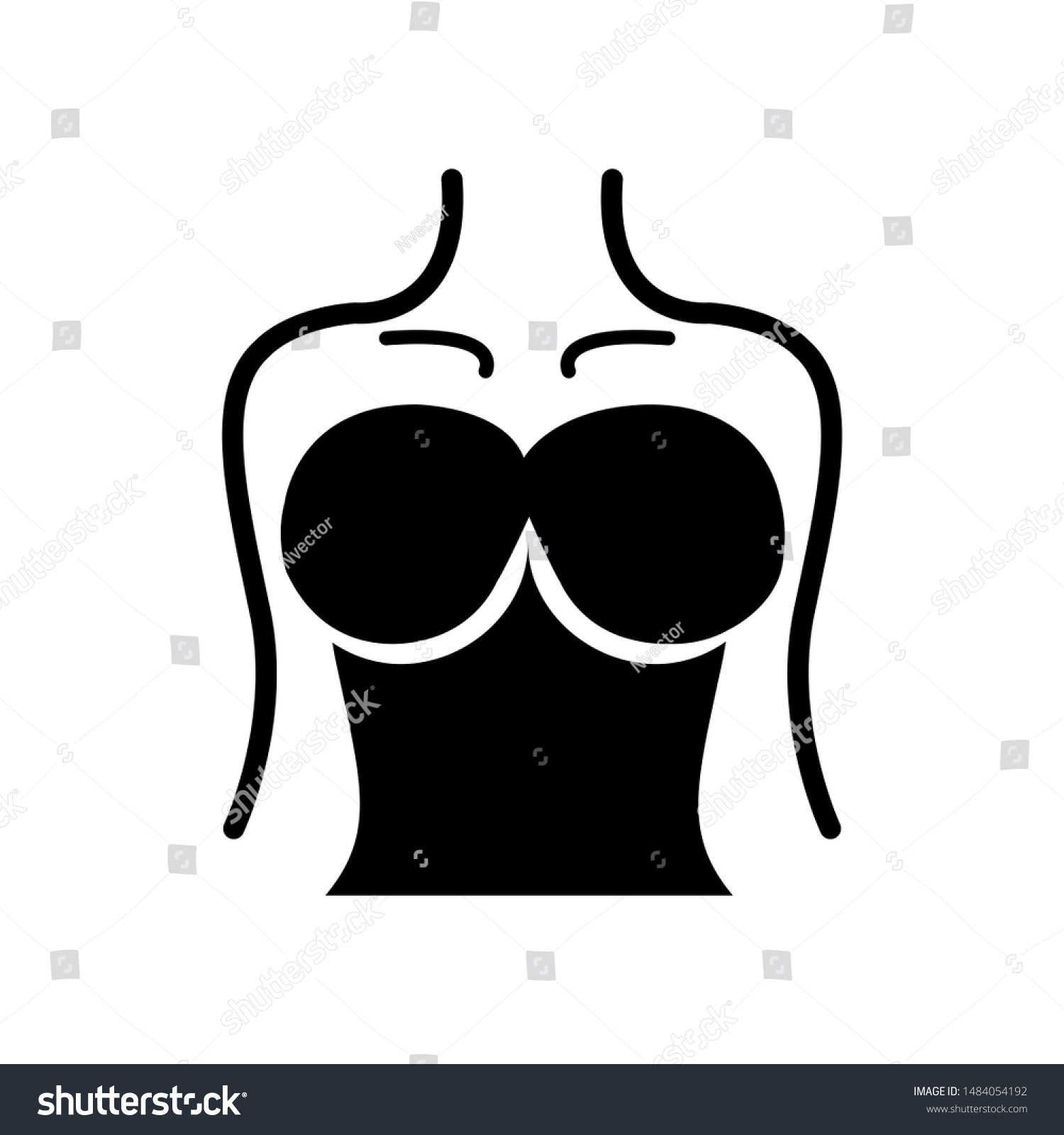 Breast Icon Stock Illustration 1484054192 | Shutterstock