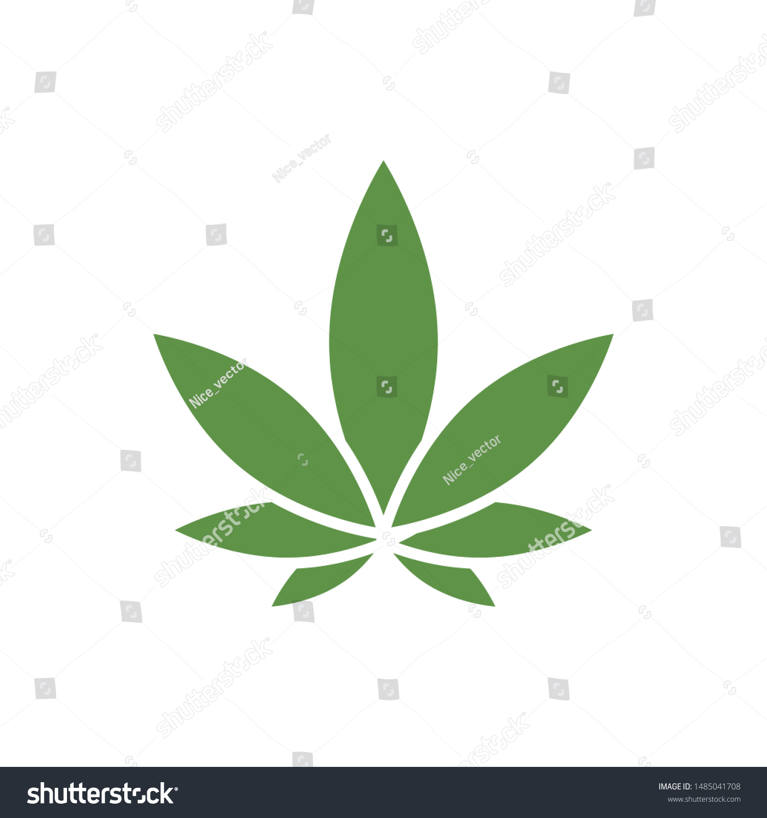 Cannabis Graphic Design Template Vector Isolated Stock Vector (Royalty ...