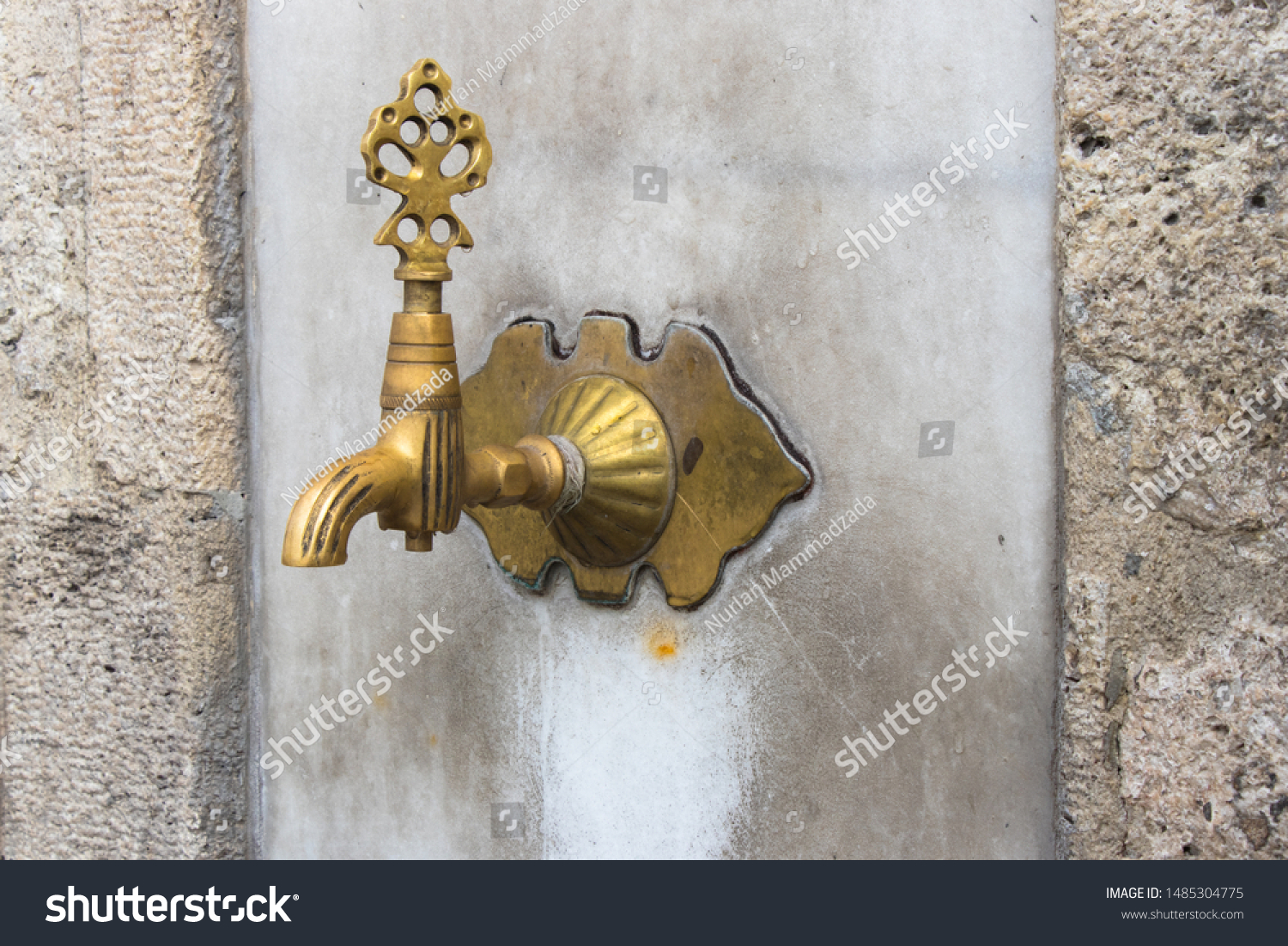 Turkish Ottoman Style Water Tap Ablution Stock Photo 1485304775