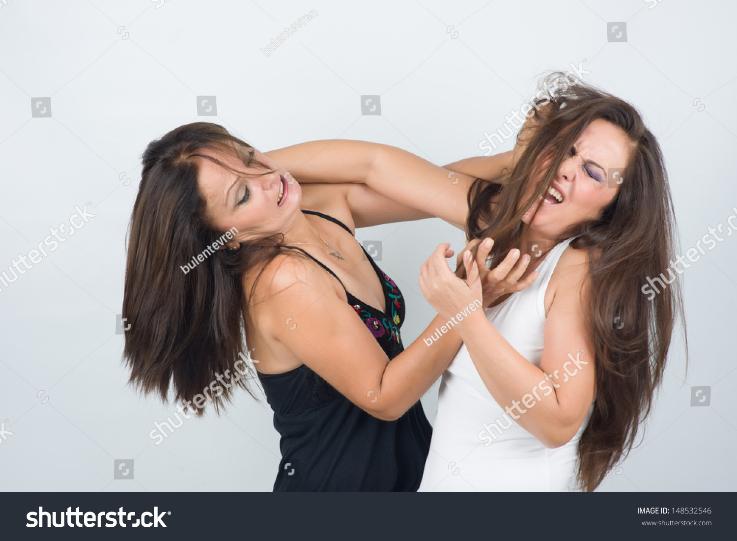 Hairpulling catfights