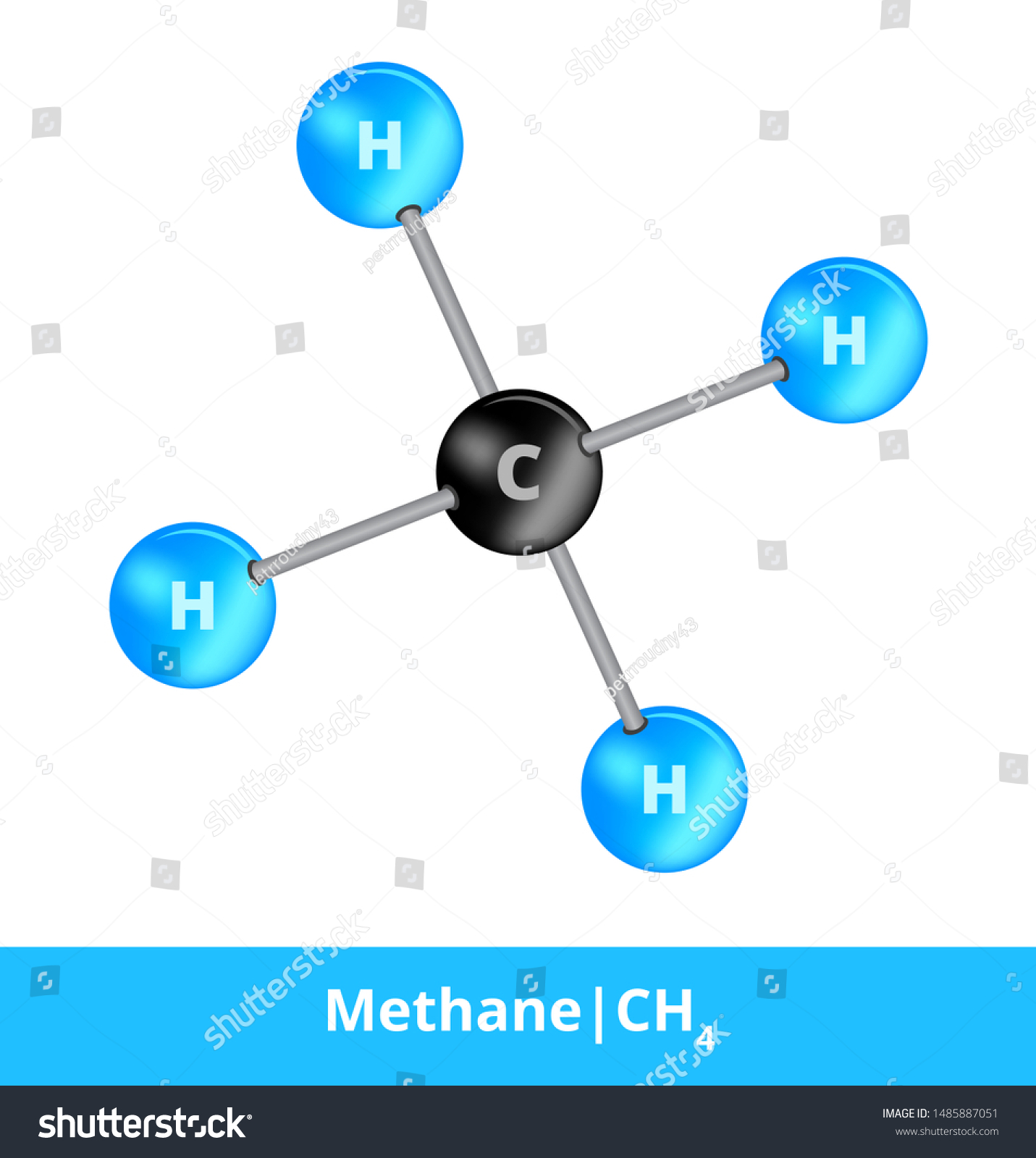 Vector Ballandstick Model Chemical Substance Icon Stock Vector (Royalty ...