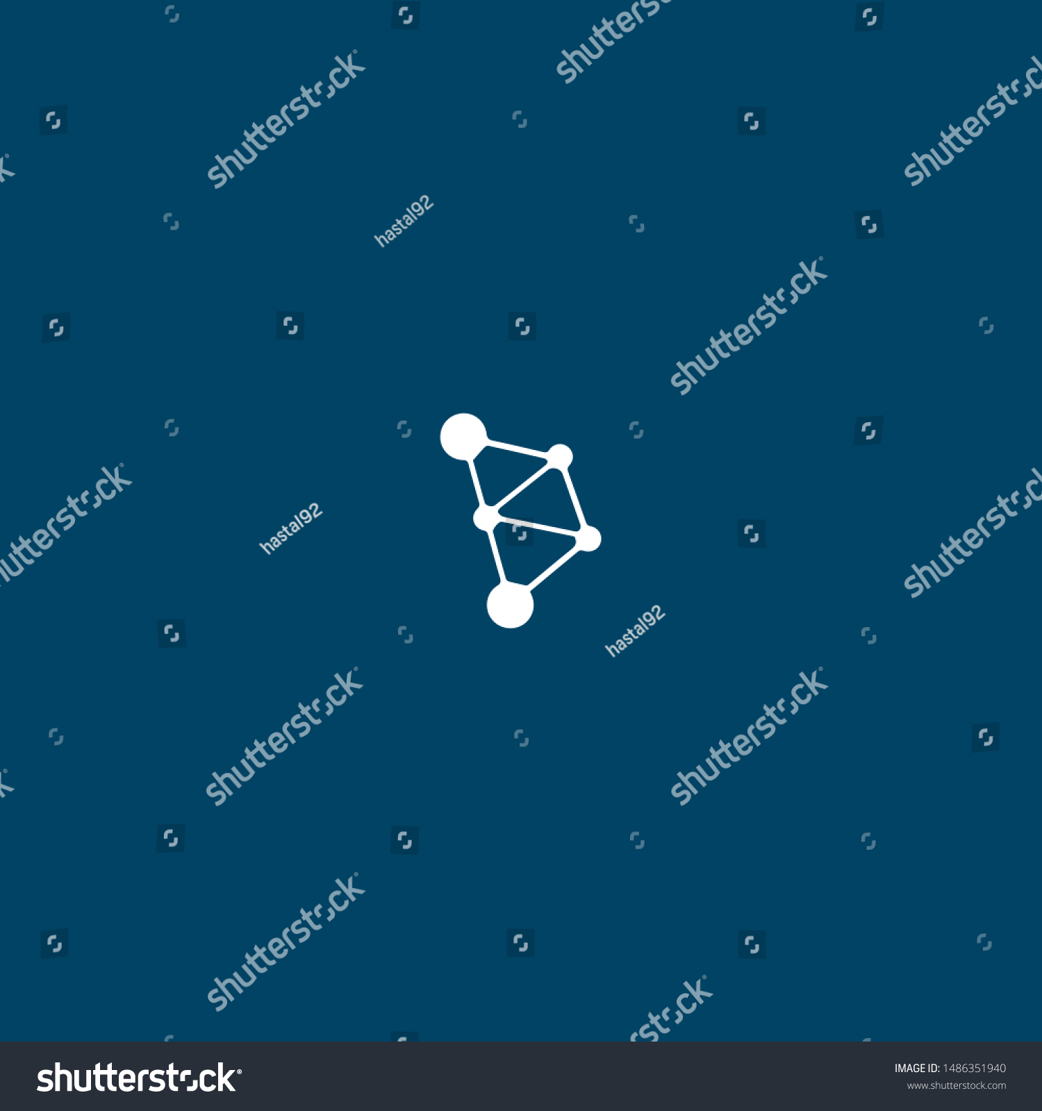 Letter B Blockchain Logo Vector Stock Vector (Royalty Free) 1486351940 ...