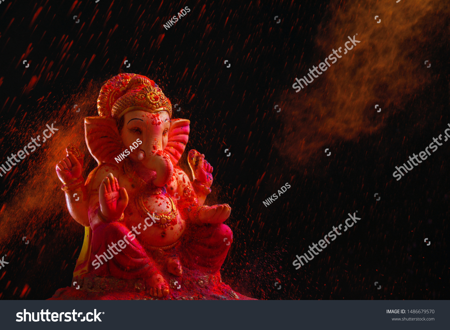 Lord Ganesha Ganesha Festival Lord Ganesha Stock Photo 1486679570 ...