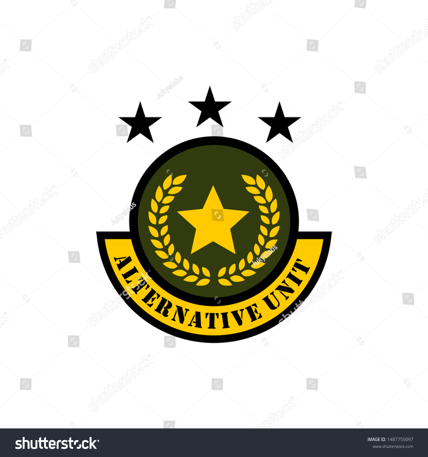 Military Logos Badges Army Symbols Stock Stock Vector (Royalty Free ...