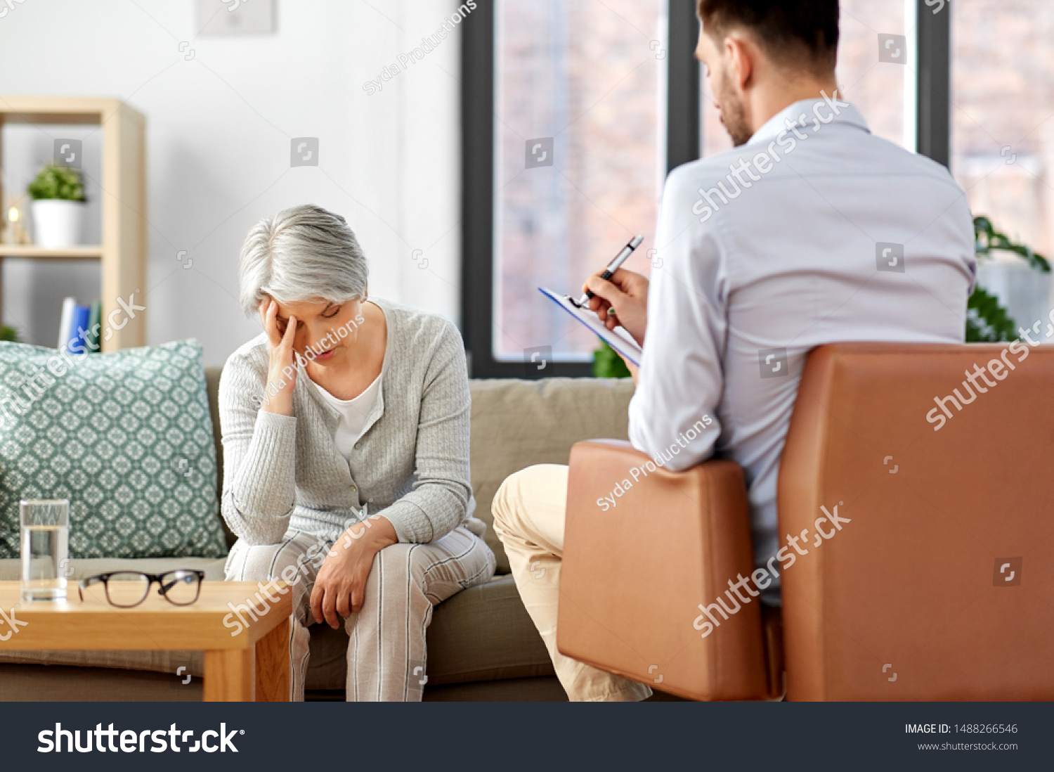 Geriatric Psychology Mental Therapy Old Age Stock Photo 1488266546 ...