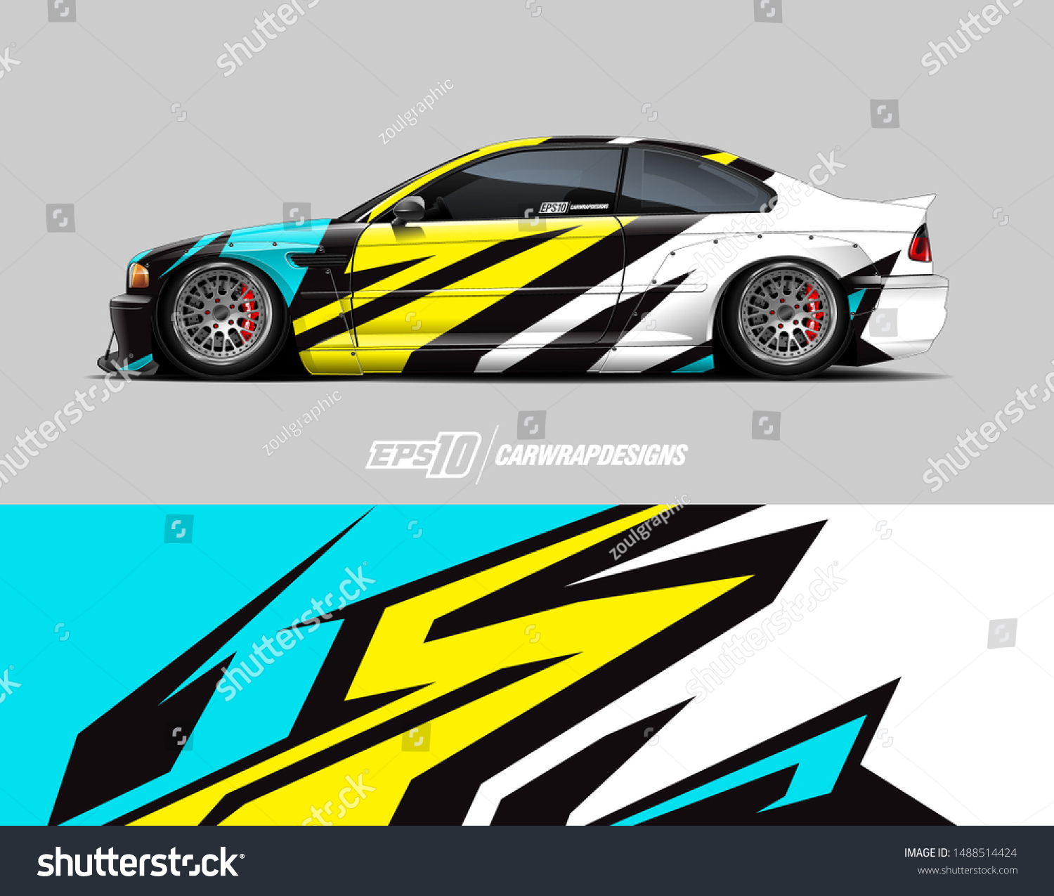 Car Wrap Design Concept Graphic Abstract Stock Vector (Royalty Free ...