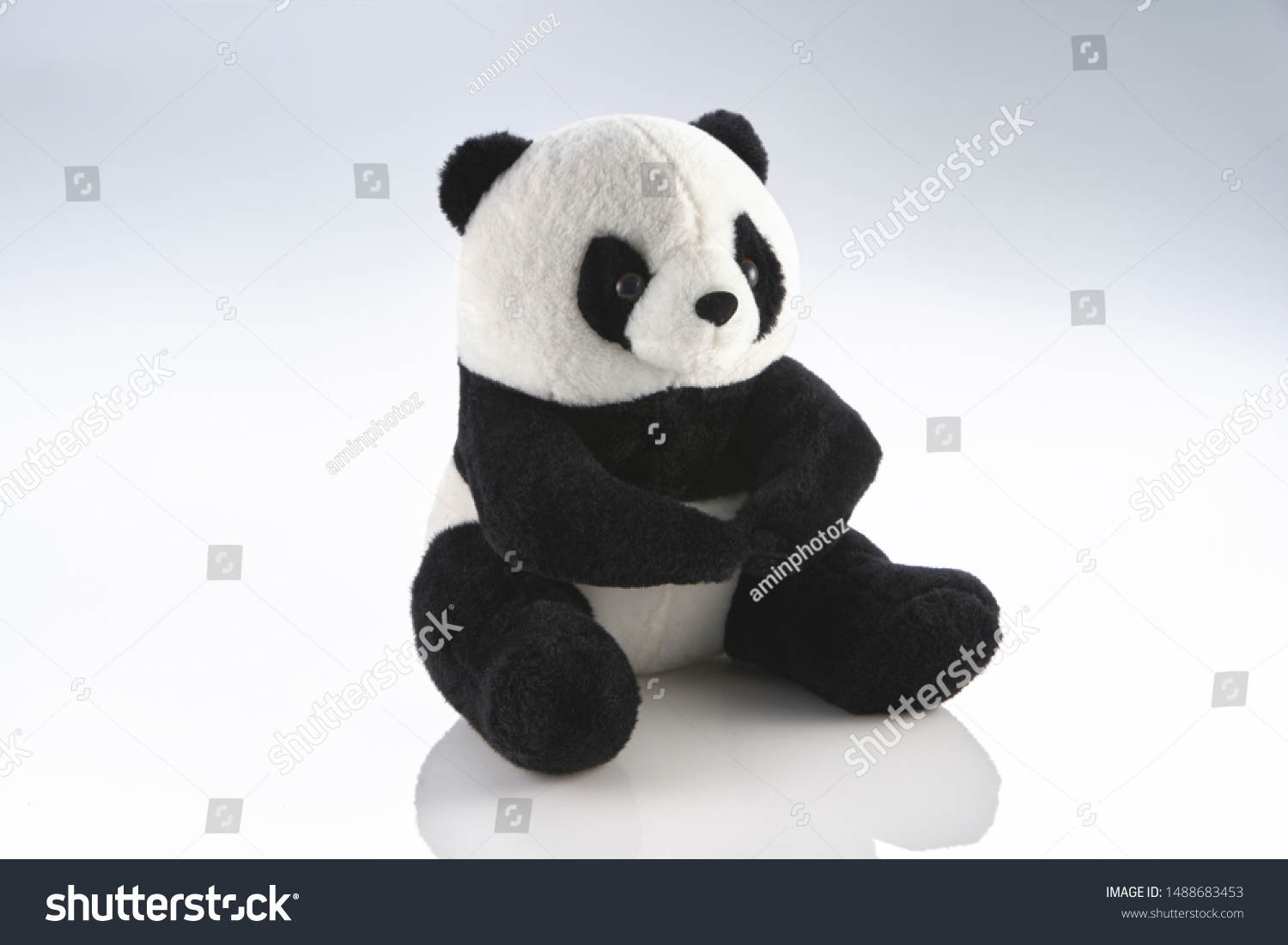 Soft Toy Panda On White Background Stock Photo 1488683453 | Shutterstock