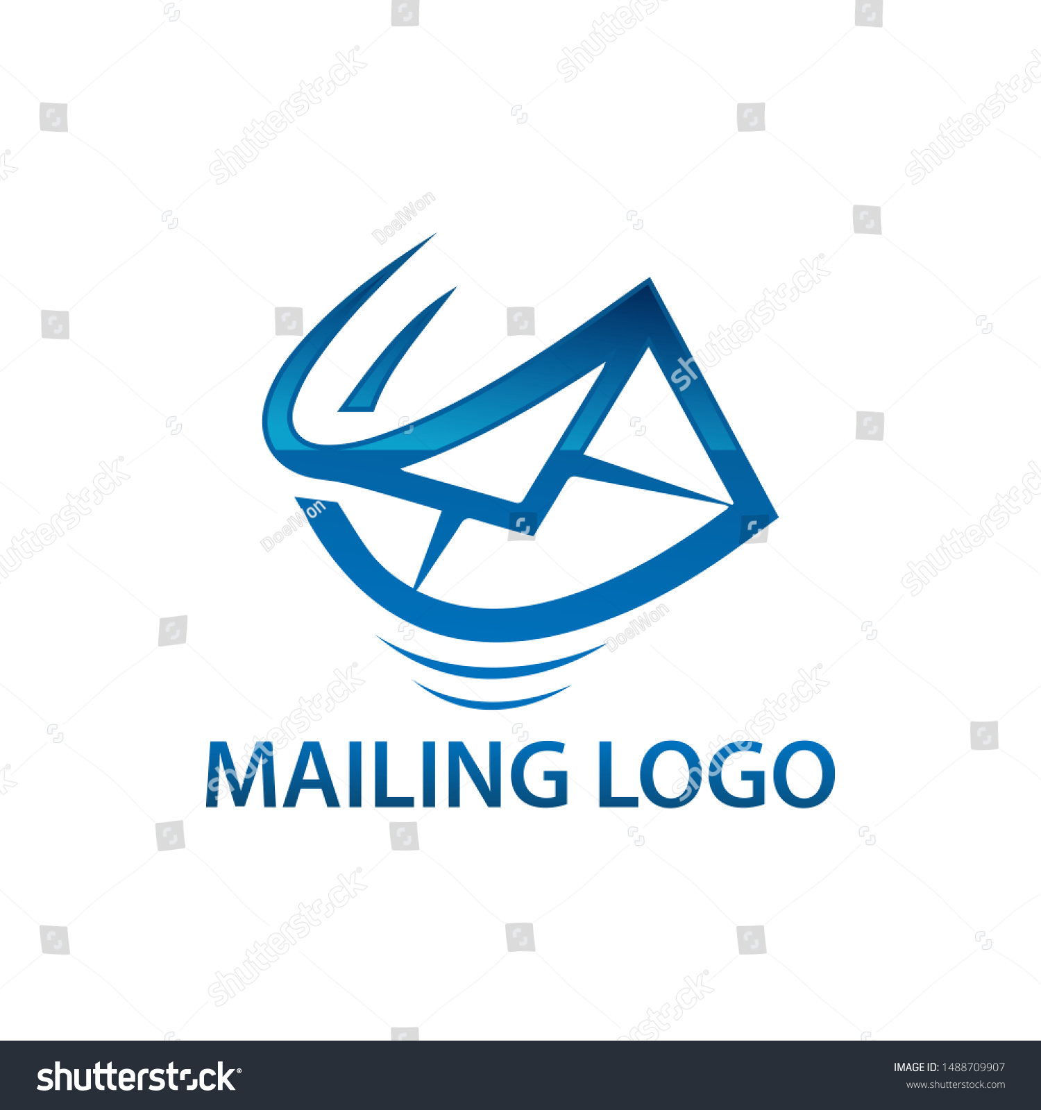 Express Air Mail Logo Simple Illustration Stock Vector (Royalty Free ...