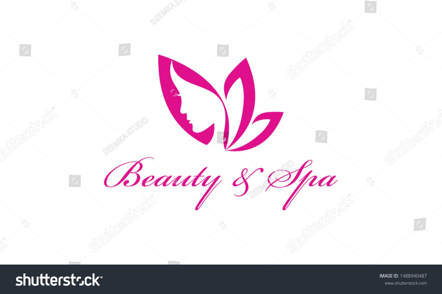 Spa Treatment Salon Logo Beauty Woman Stock Vector (Royalty Free ...