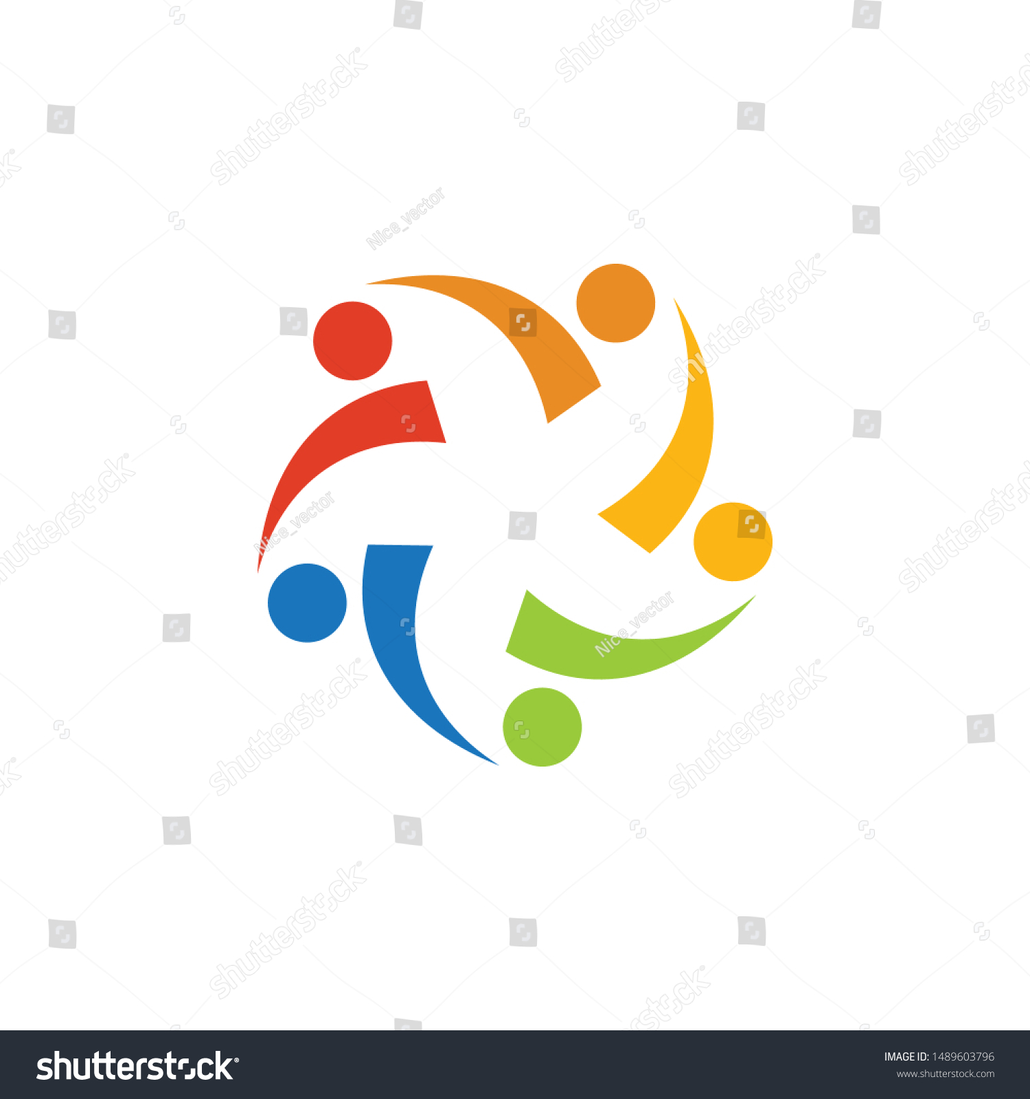 Community Graphic Design Template Vector Isolated Stock Vector (Royalty ...