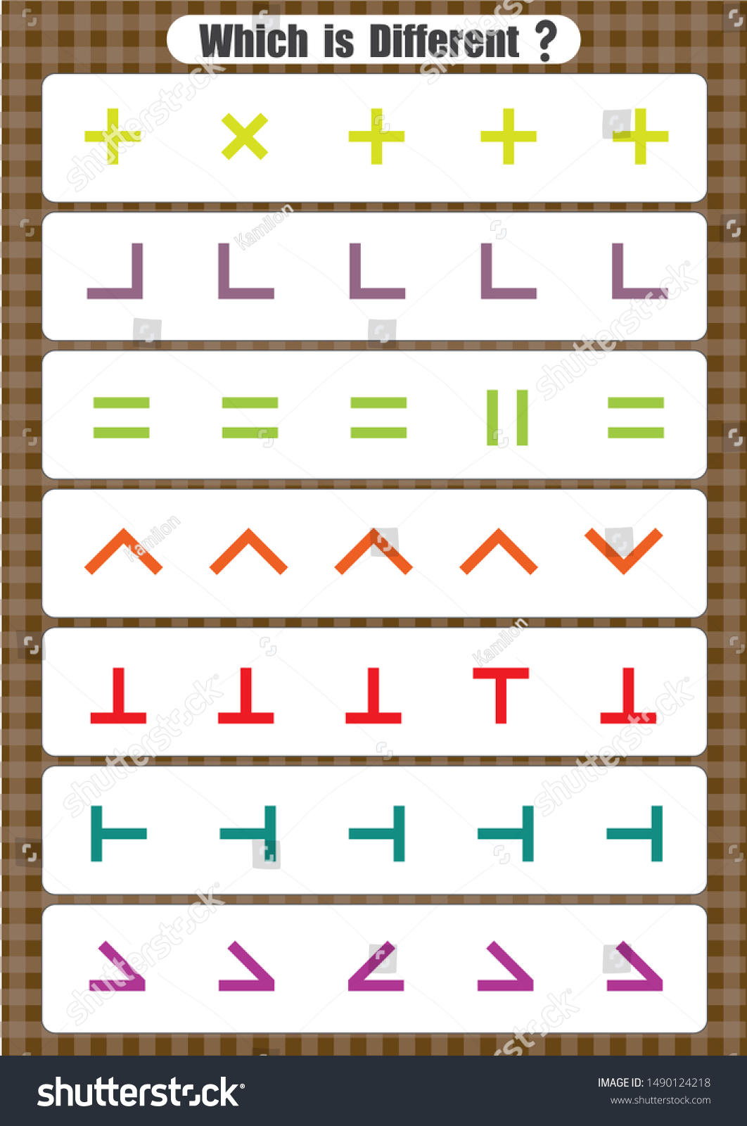 same different worksheet sorting kindergarten opposites stock vector royalty free 1490124218 shutterstock